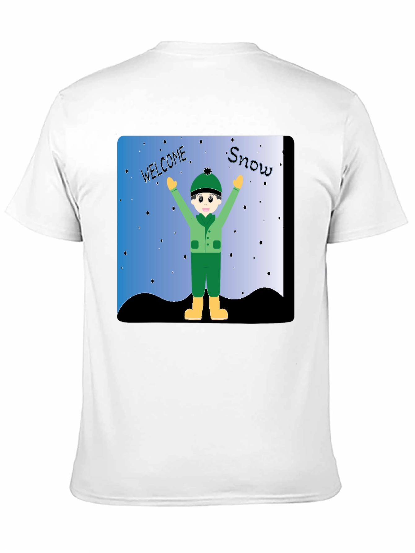 Welcome Snow T-Shirt - Winter Kids Graphic Tee