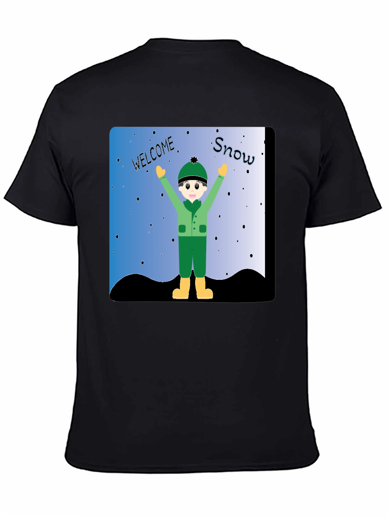 Welcome Snow T-Shirt - Winter Kids Graphic Tee