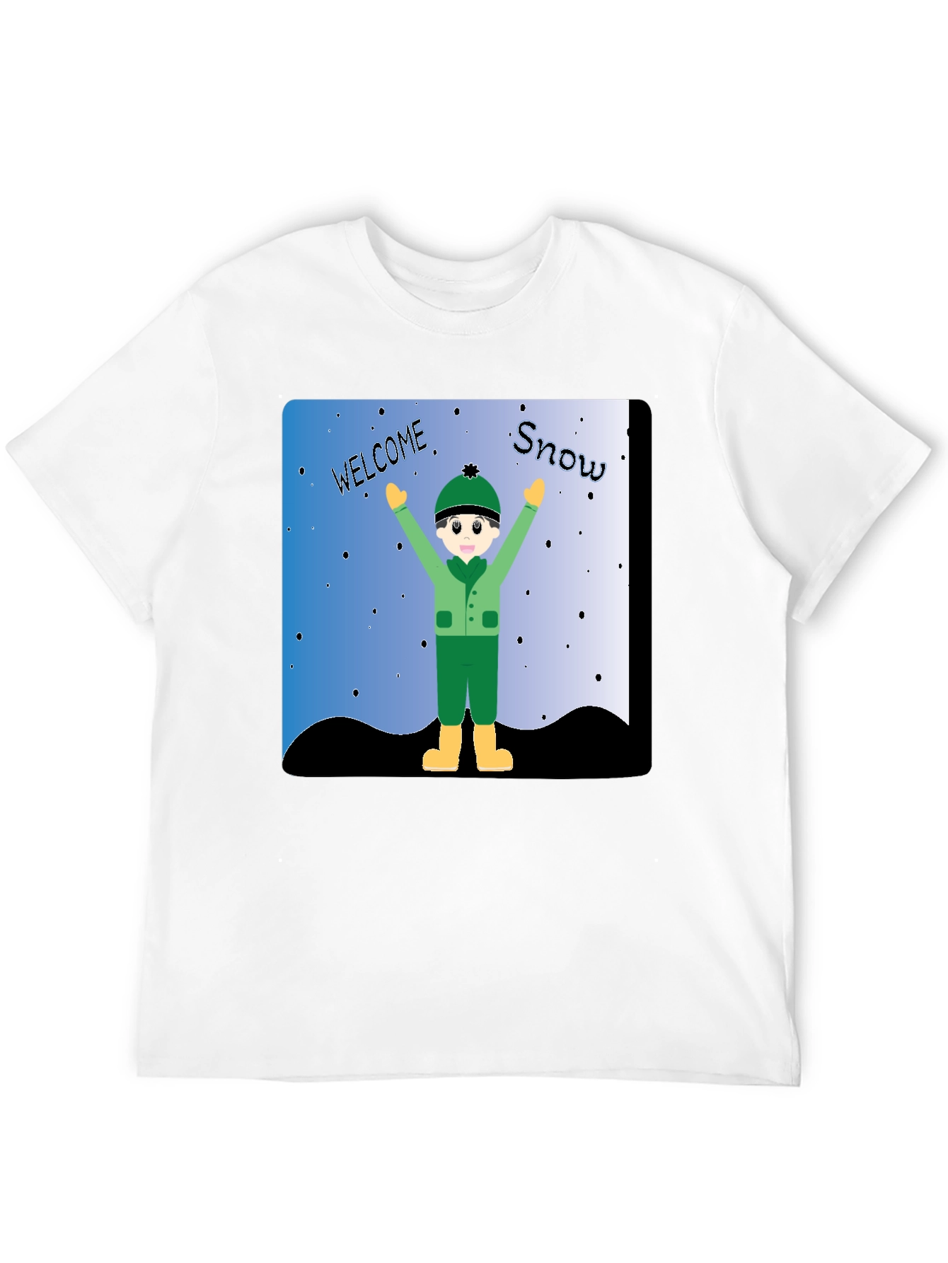 Welcome Snow T-Shirt - Winter Kids Graphic Tee