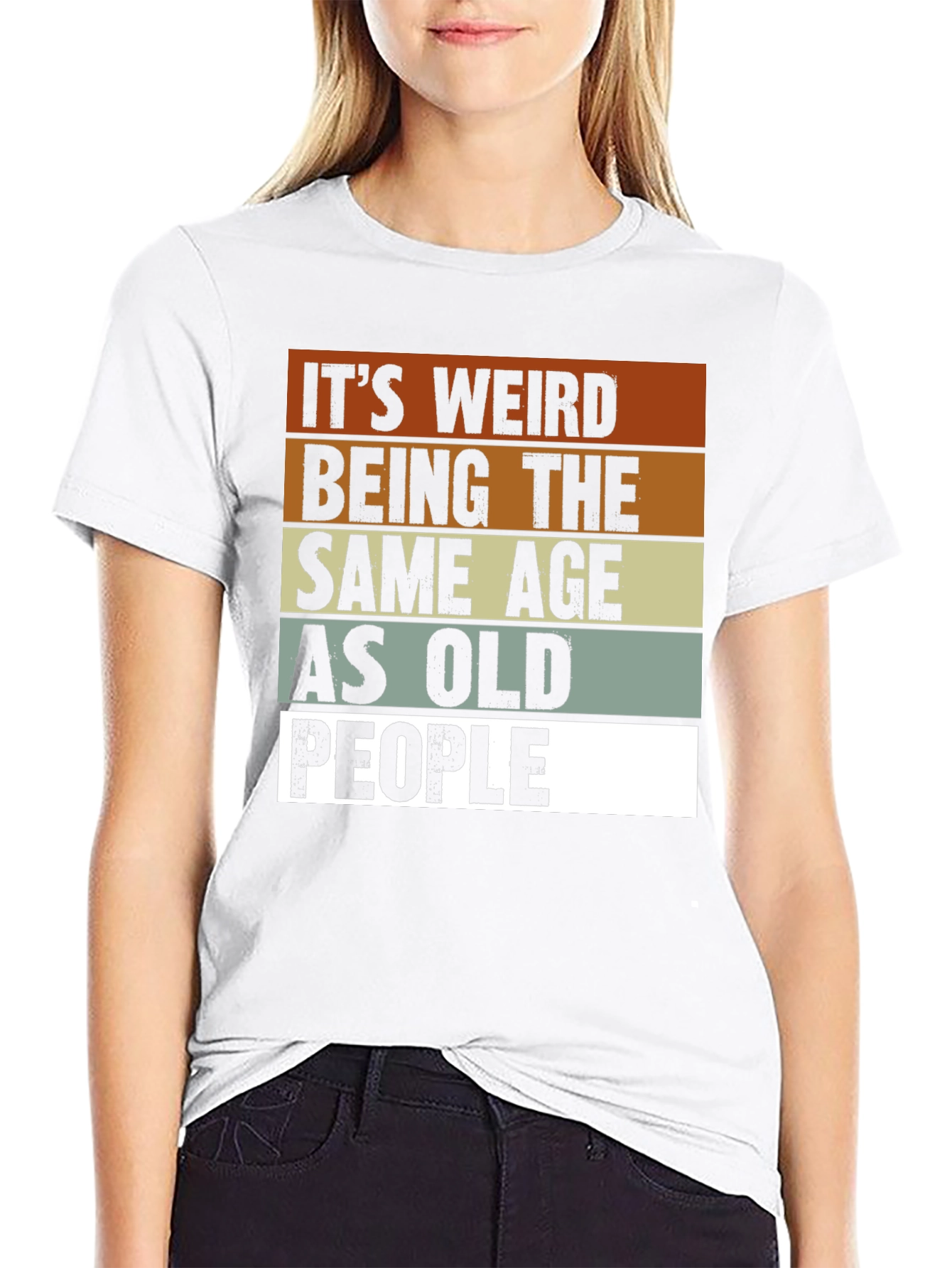Funny Same Age as Old People Graphic Tee
