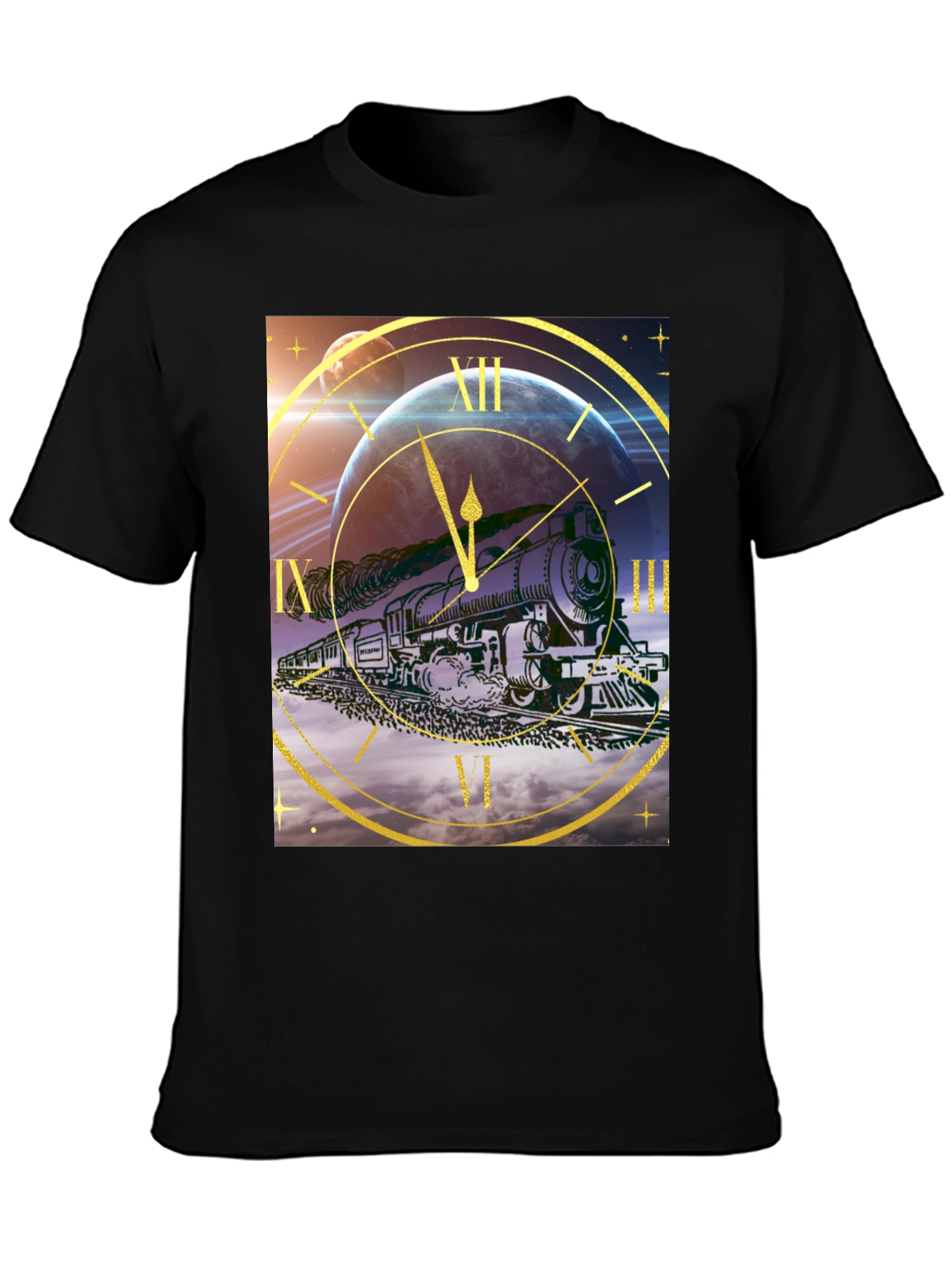 Time Travel Train Graphic Tee