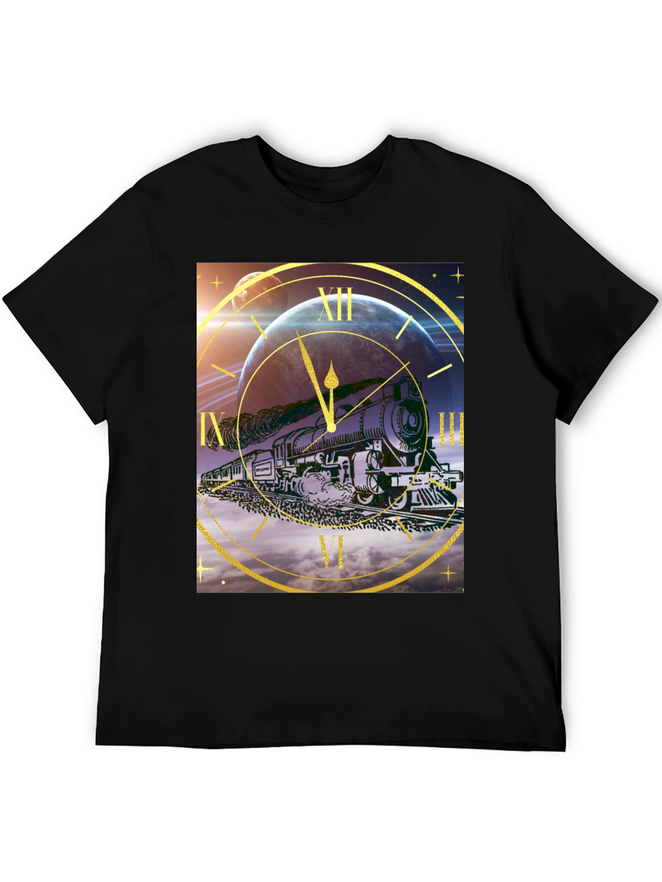 Time Travel Train Graphic Tee