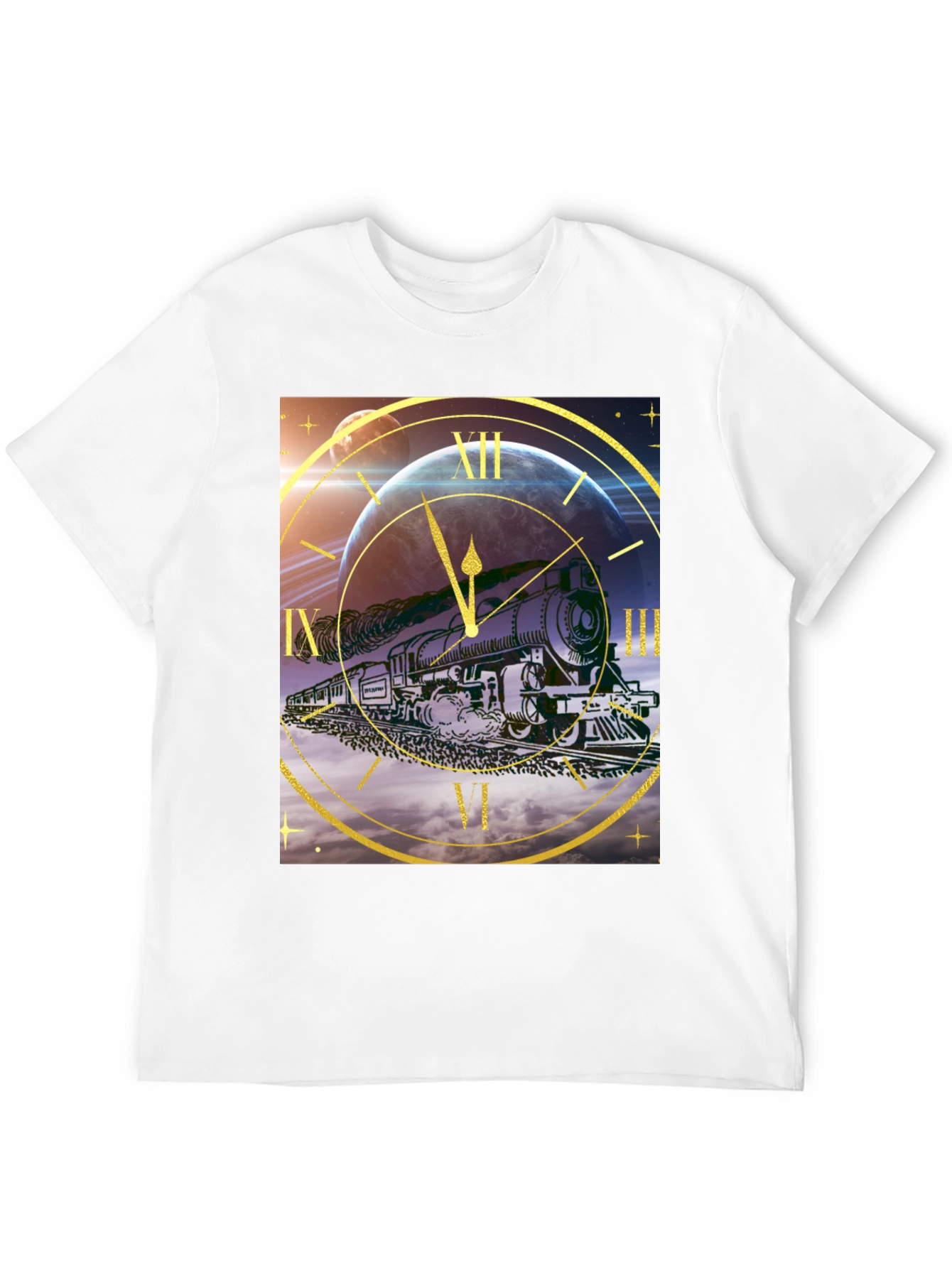 Time Travel Train Graphic Tee