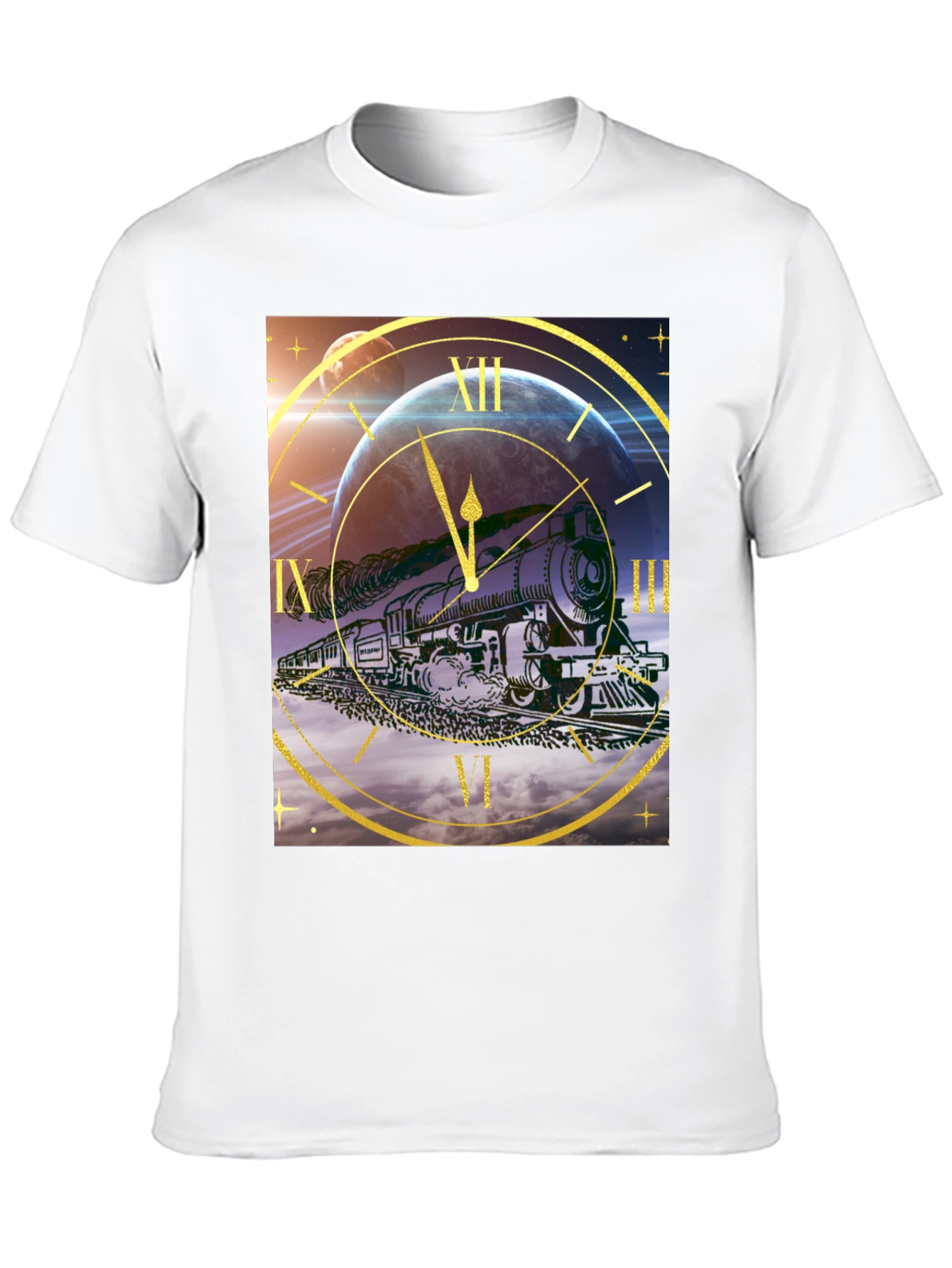 Time Travel Train Graphic Tee