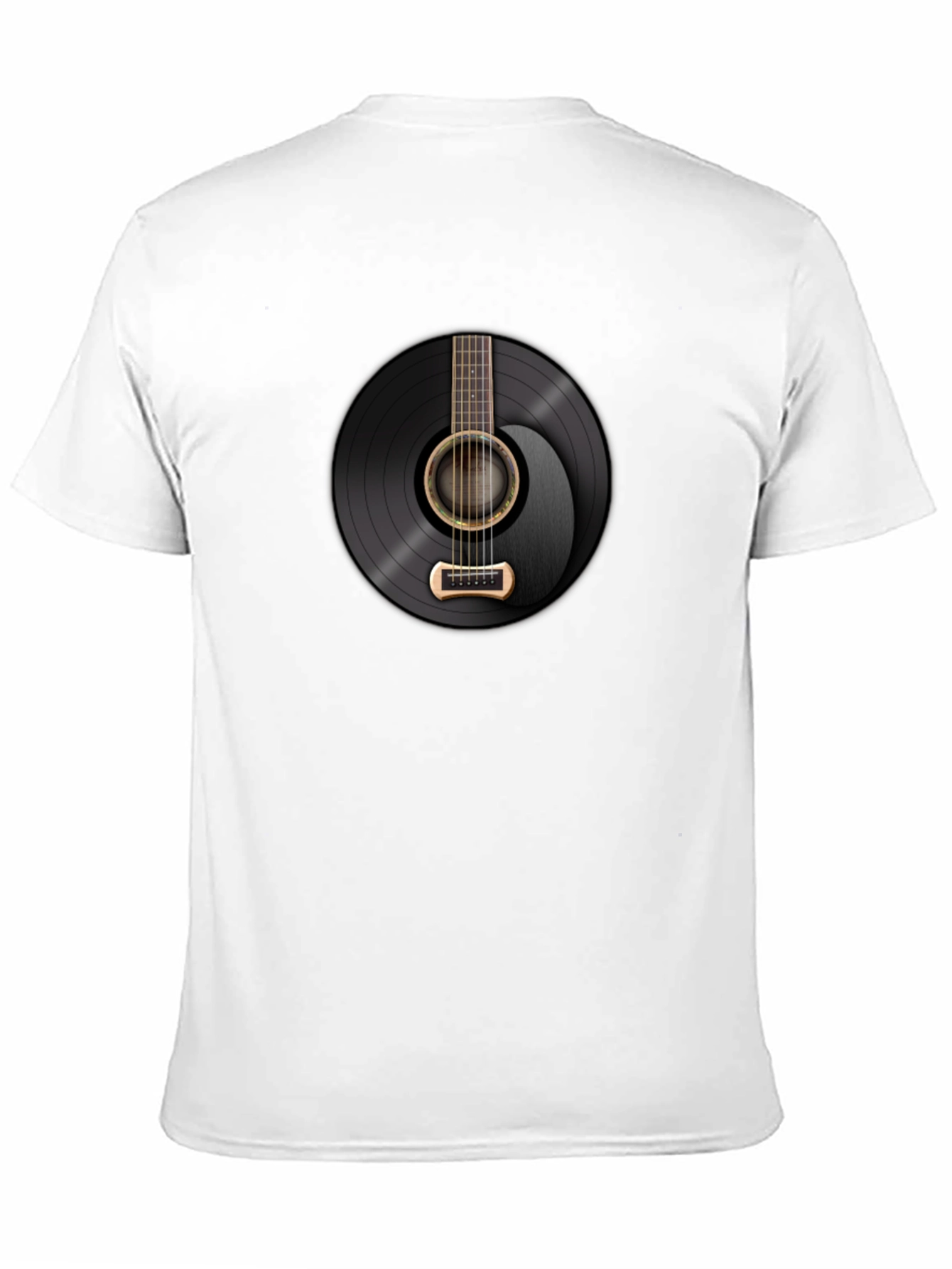 Guitar Record Graphic Tee - Black