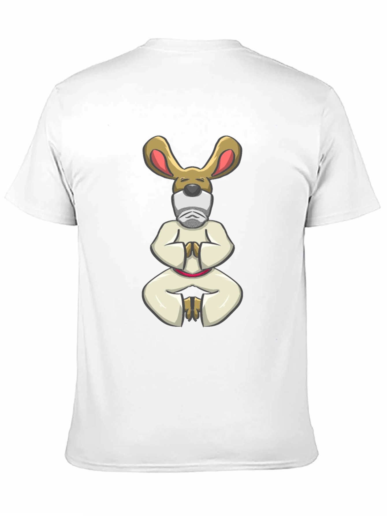 Zen Master Rabbit T-Shirt - Black Cotton Tee