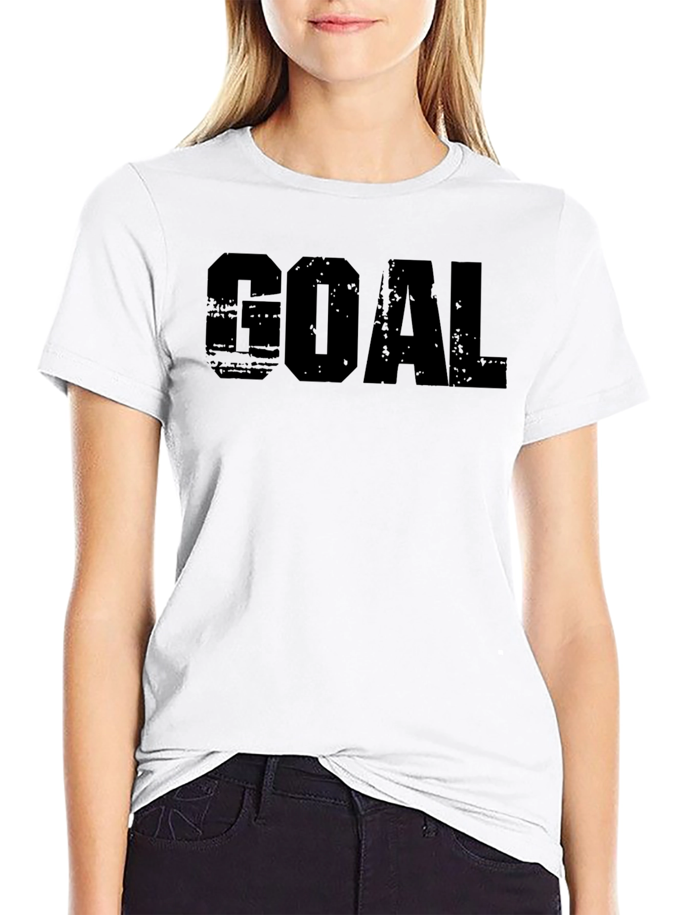 Mens GOAL Black Graphic T-Shirt