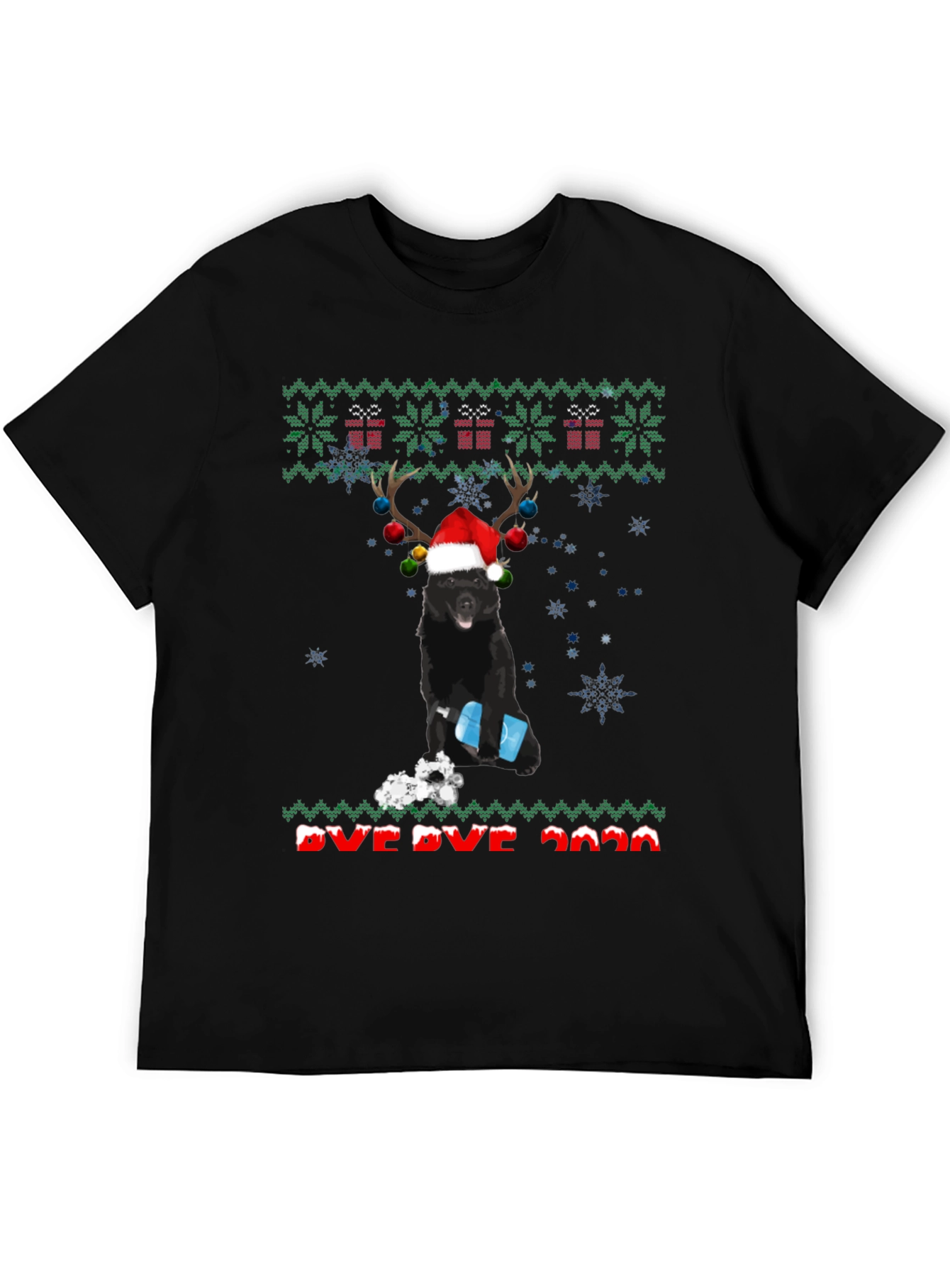 Funny Dog Ugly Christmas Sweater T-Shirt