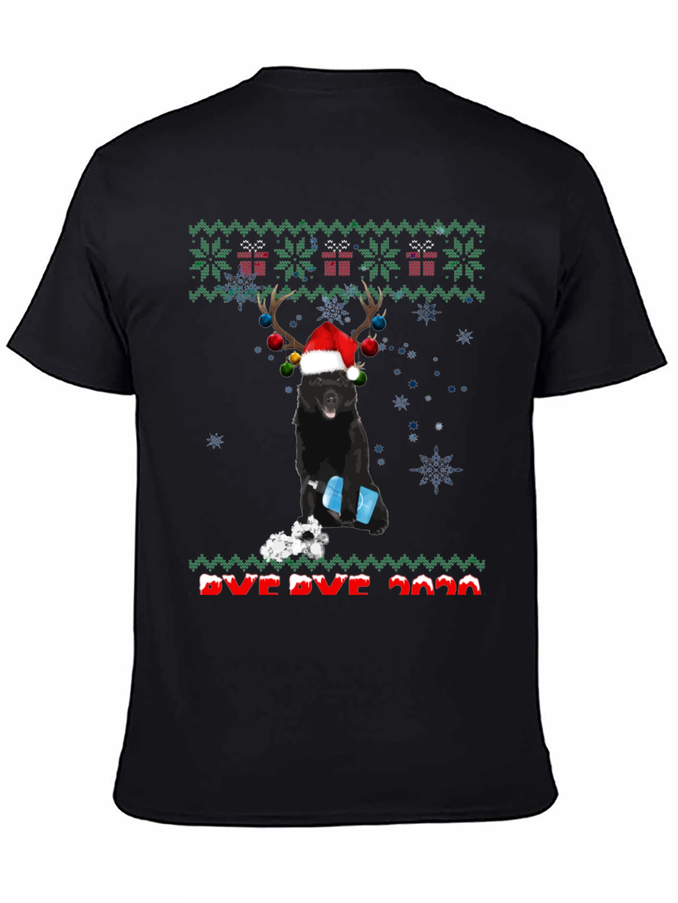 Funny Dog Ugly Christmas Sweater T-Shirt