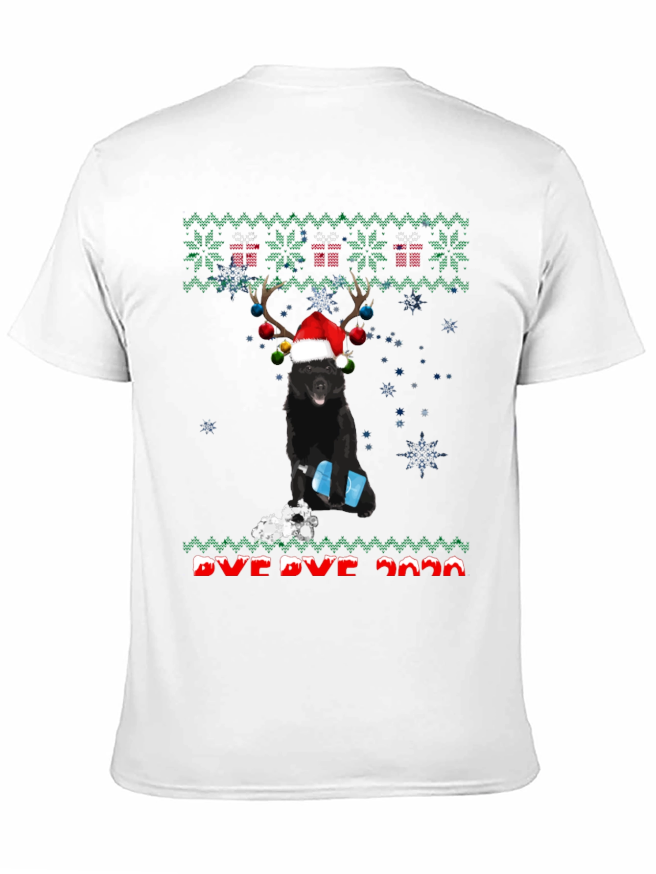 Funny Dog Ugly Christmas Sweater T-Shirt