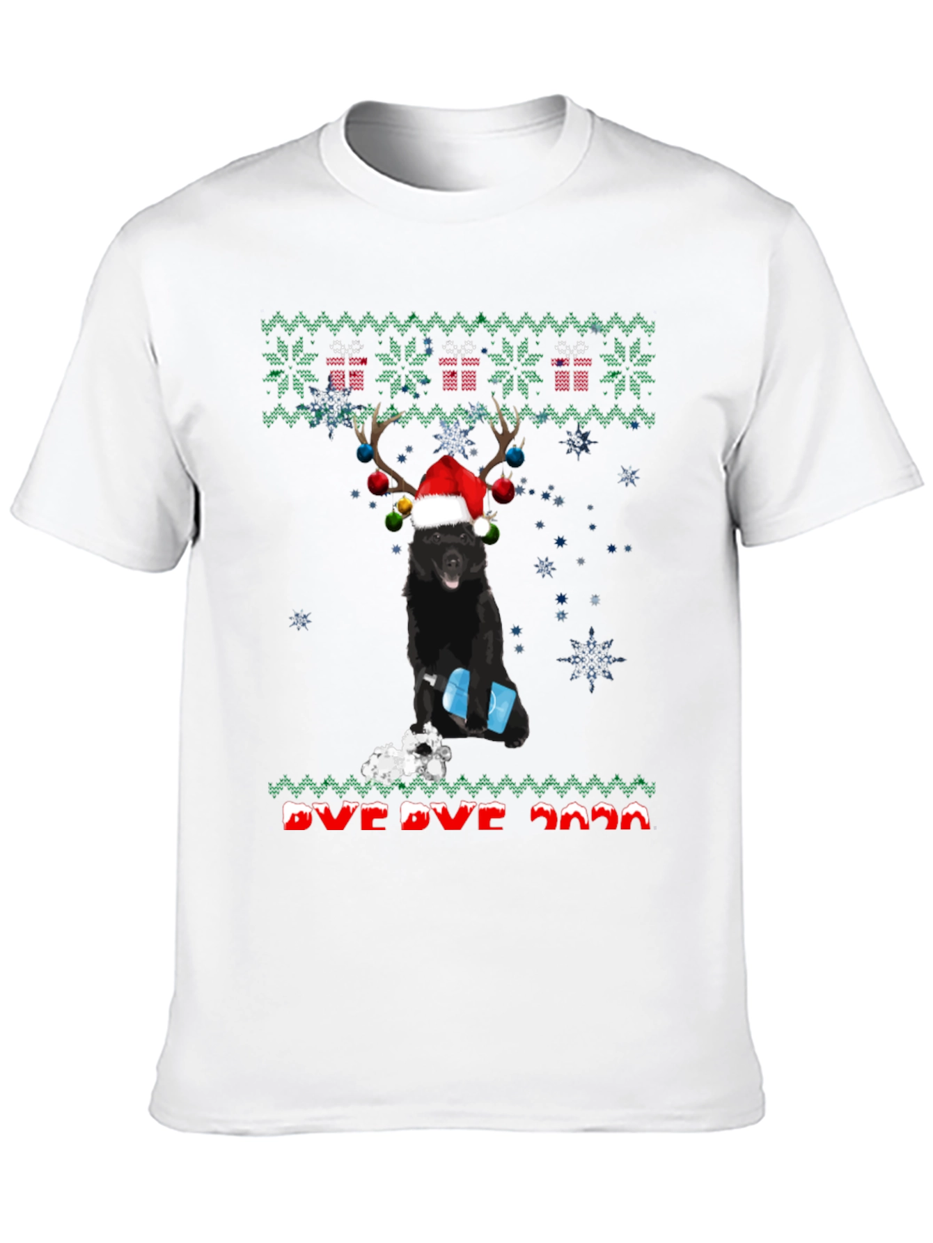 Funny Dog Ugly Christmas Sweater T-Shirt