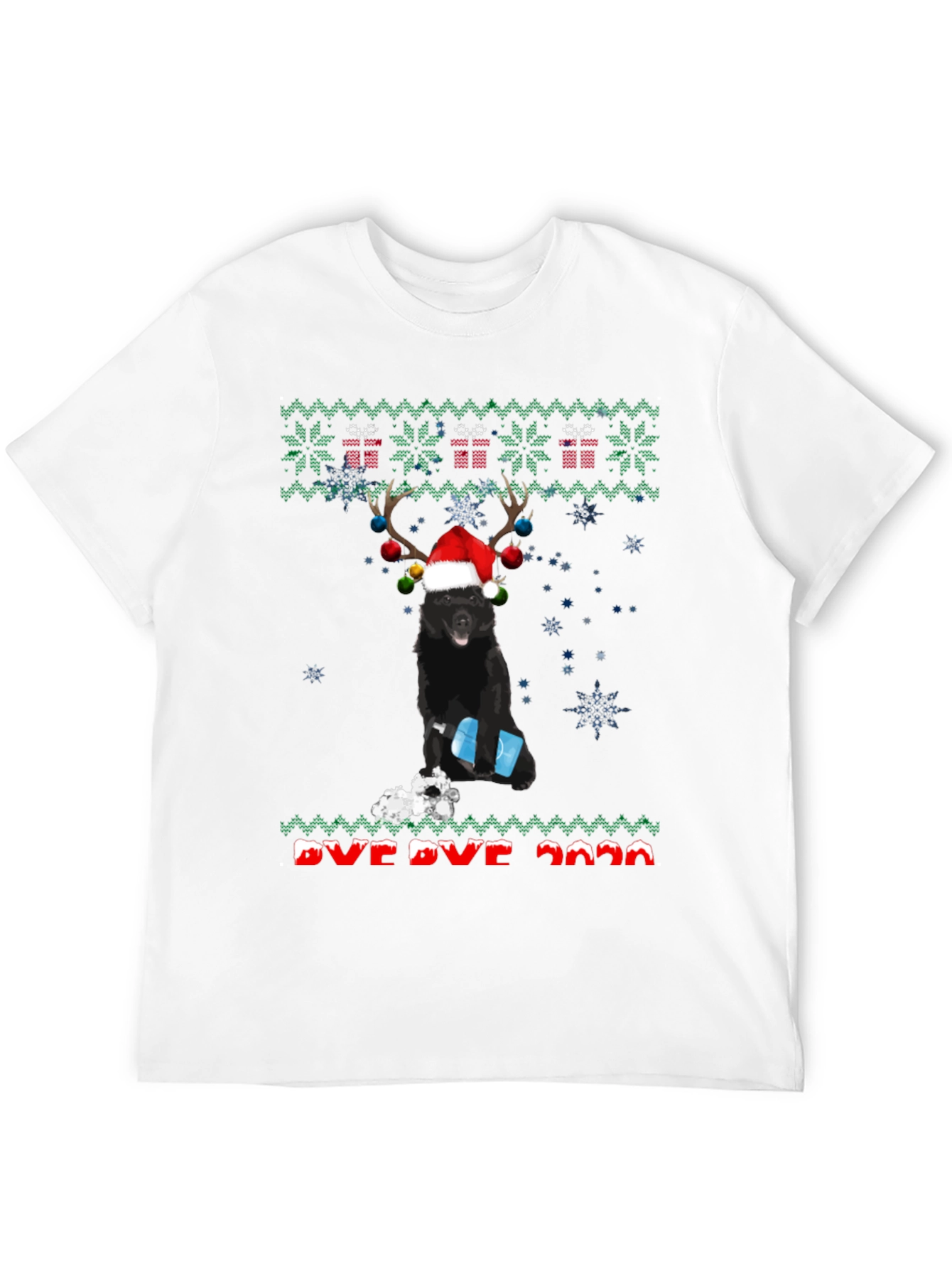 Funny Dog Ugly Christmas Sweater T-Shirt