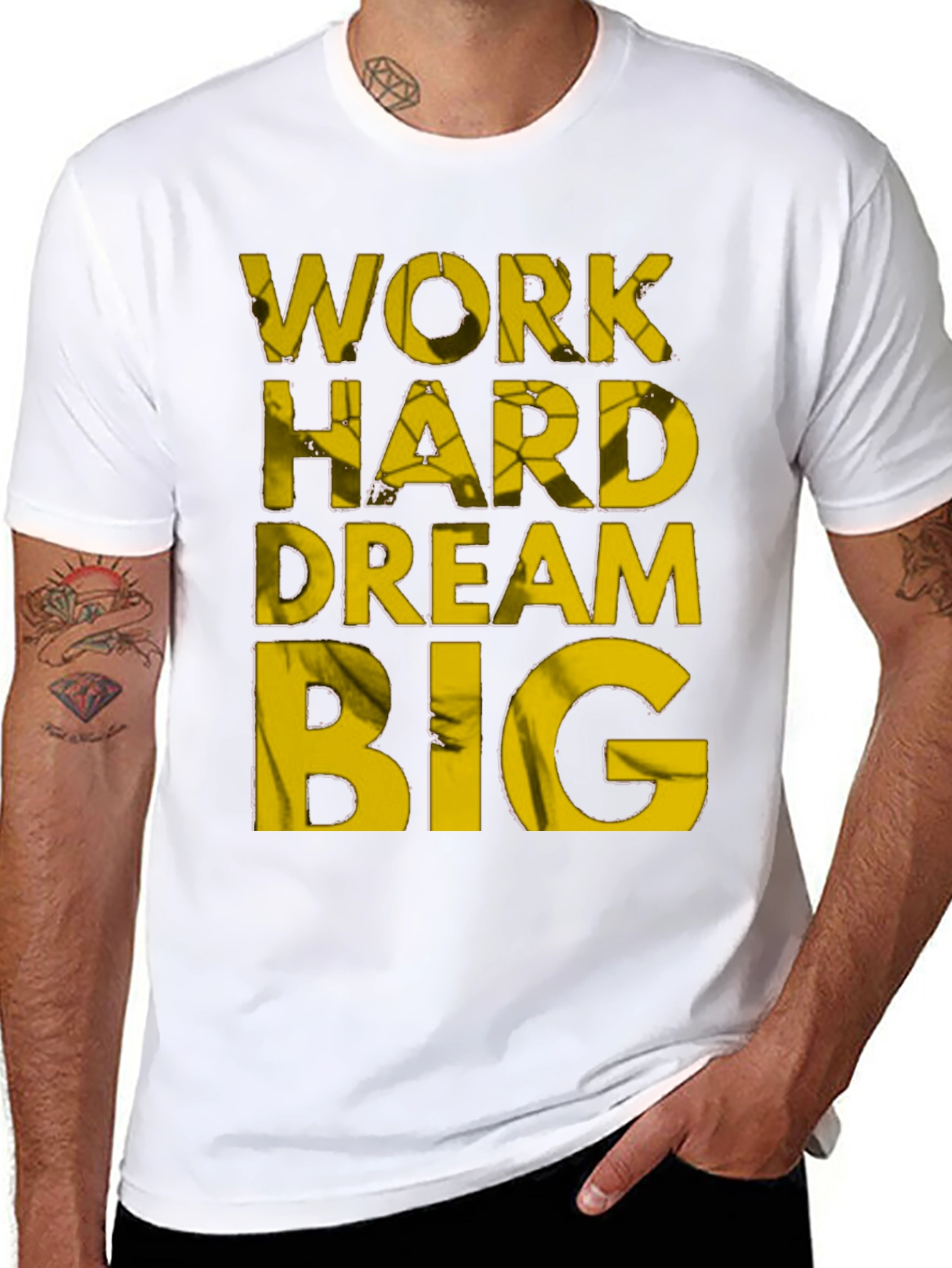 Motivational Work Hard Dream Big T-Shirt