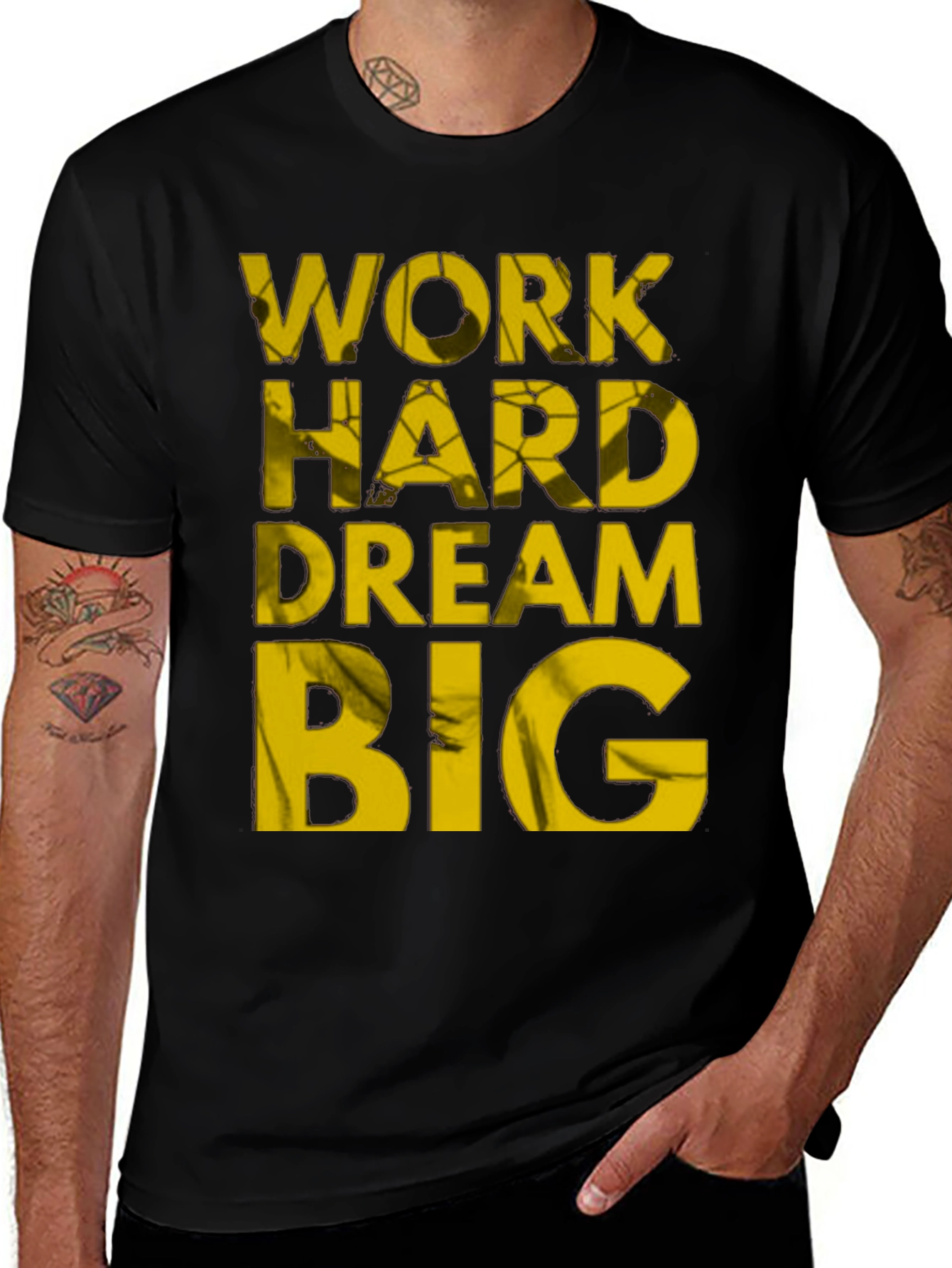 Motivational Work Hard Dream Big T-Shirt