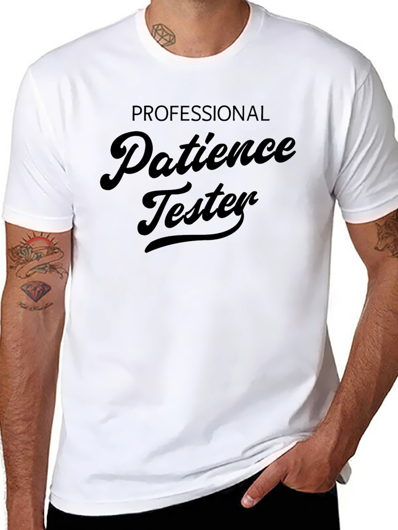 Patience Tester Graphic Tee - Humorous Novelty Shirt