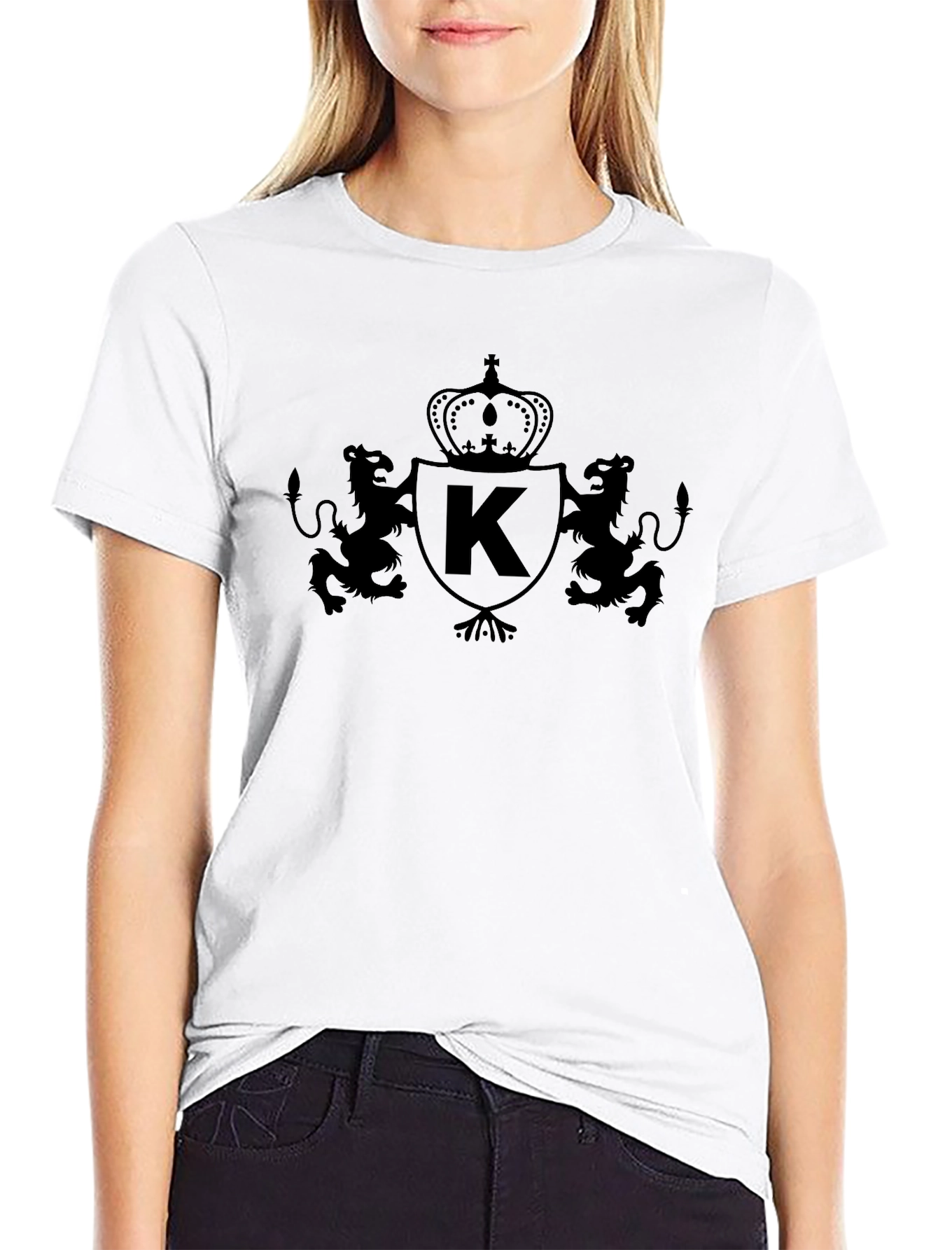 Black K Crest T-Shirt