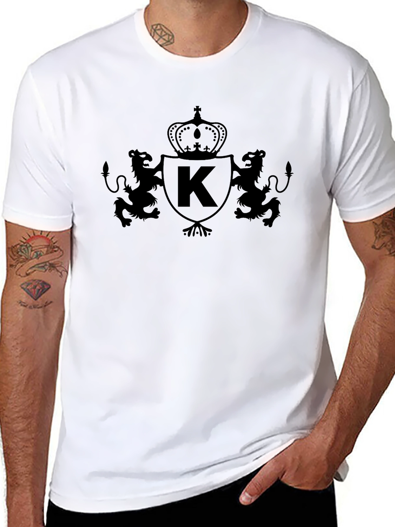 Black K Crest T-Shirt