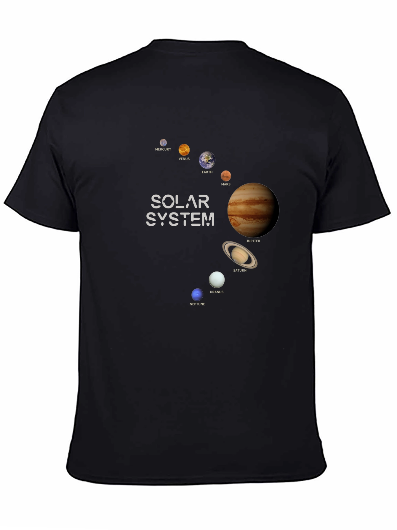 Solar System Planets Graphic T-Shirt - Outer Space Tee