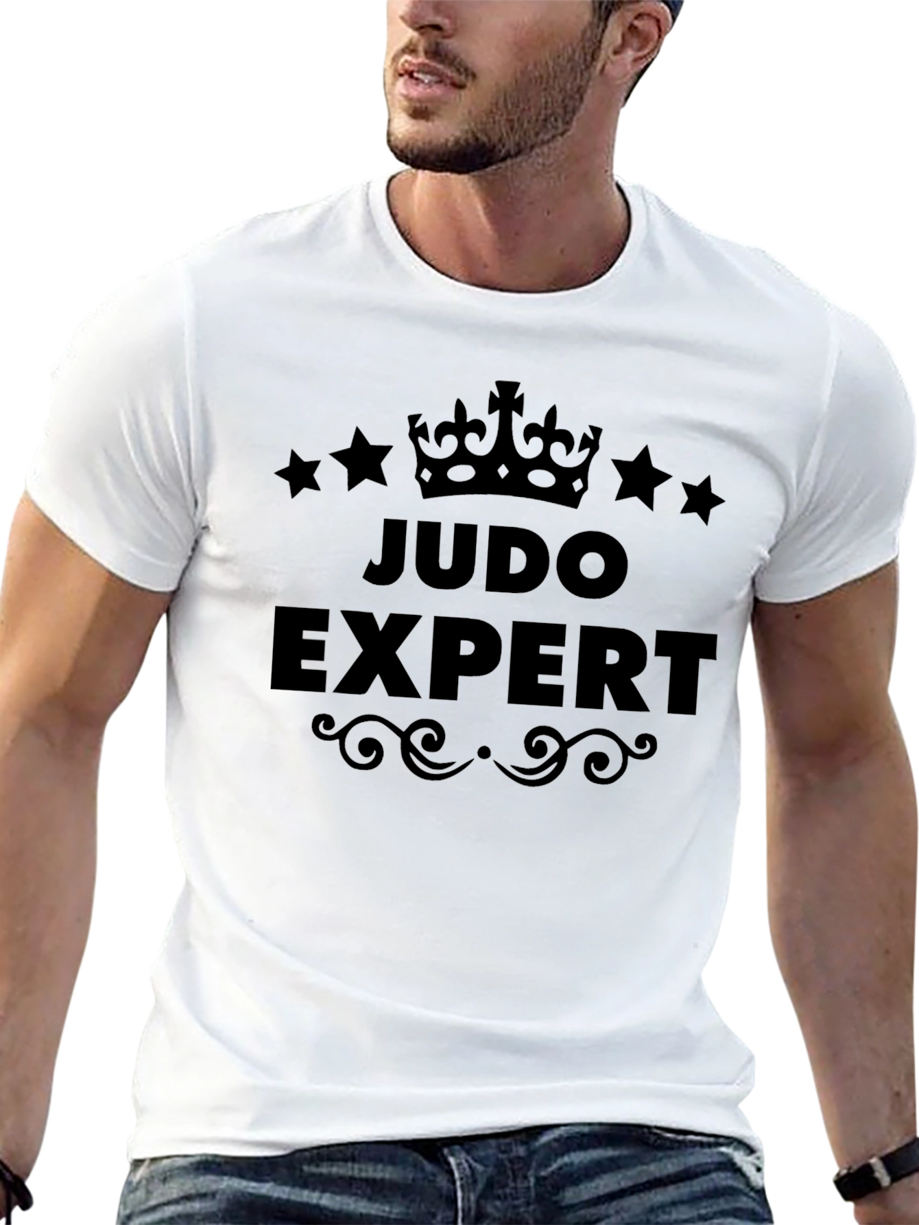 Judo Expert Black Graphic T-Shirt