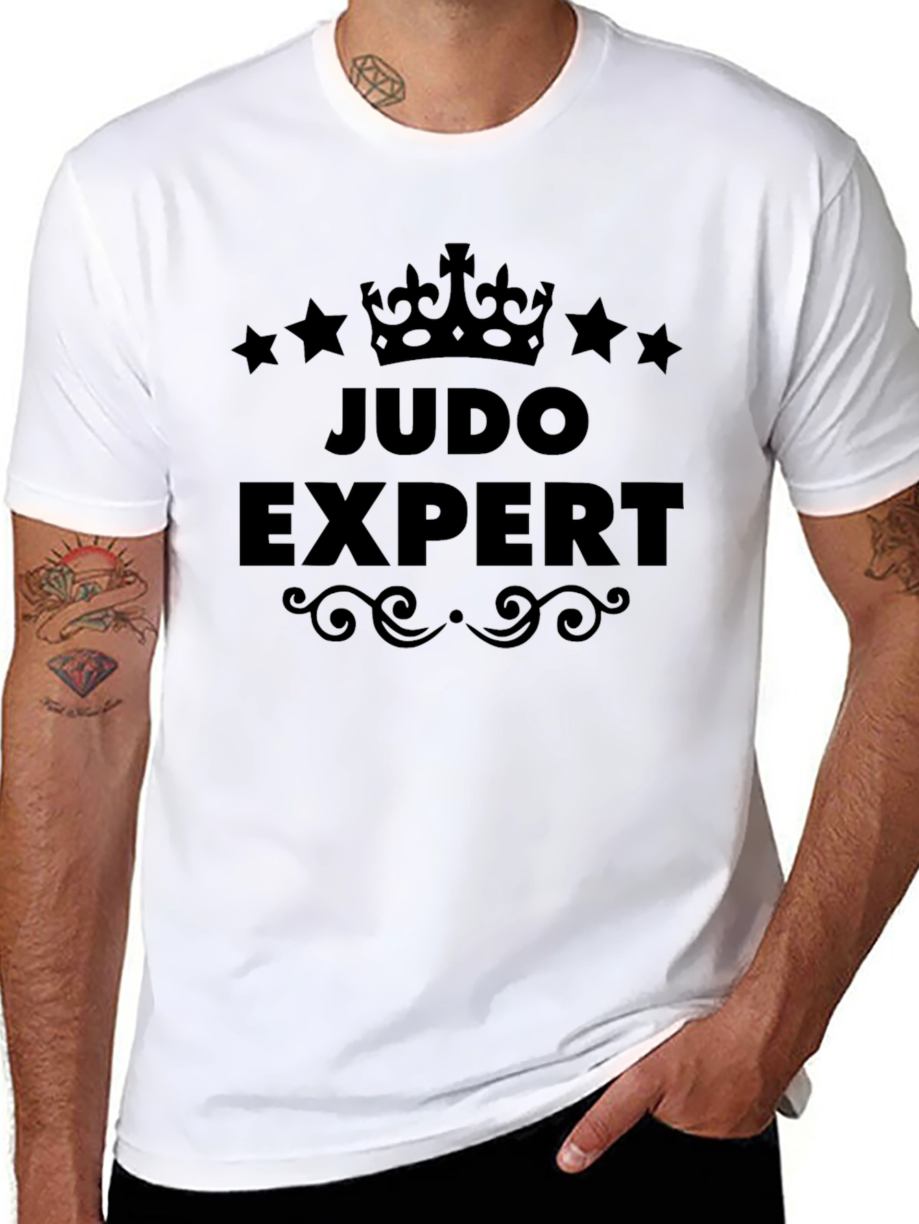 Judo Expert Black Graphic T-Shirt