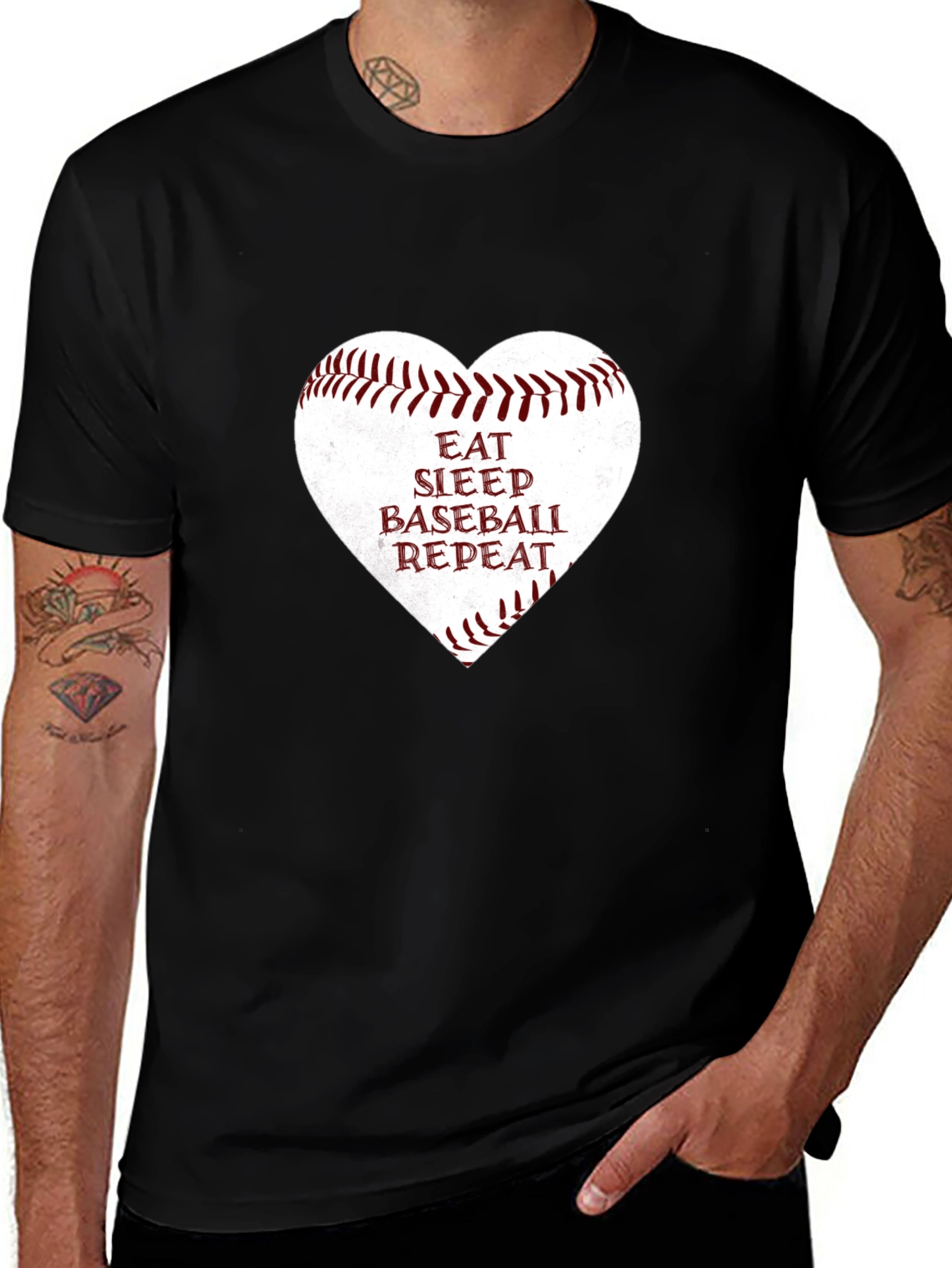 Eat Sleep Baseball Repeat T-Shirt