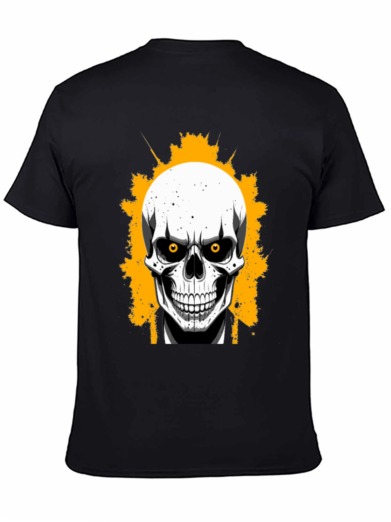 Skull in Suit Graphic Tee - Mens Black T-Shirt