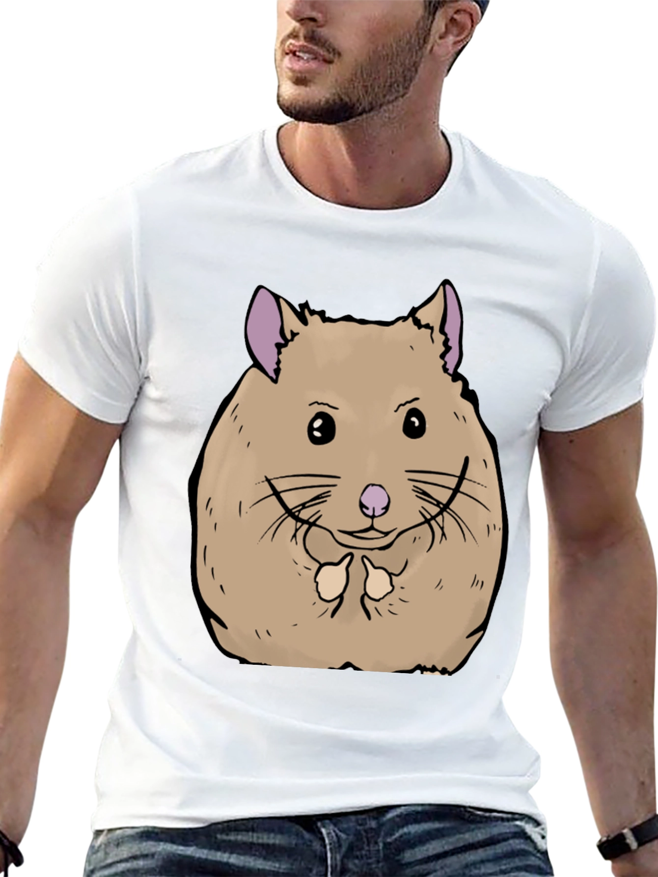 Hamster Graphic Tee - Soft Cotton Comfort