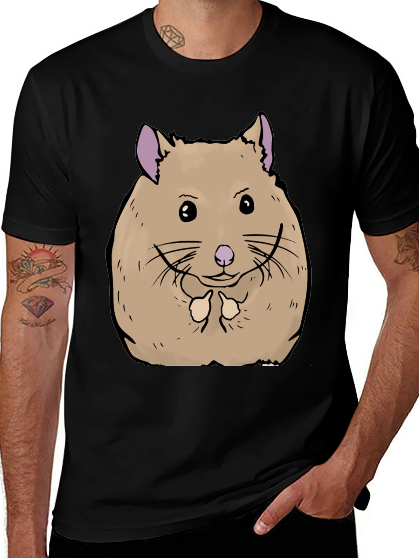 Hamster Graphic Tee - Soft Cotton Comfort