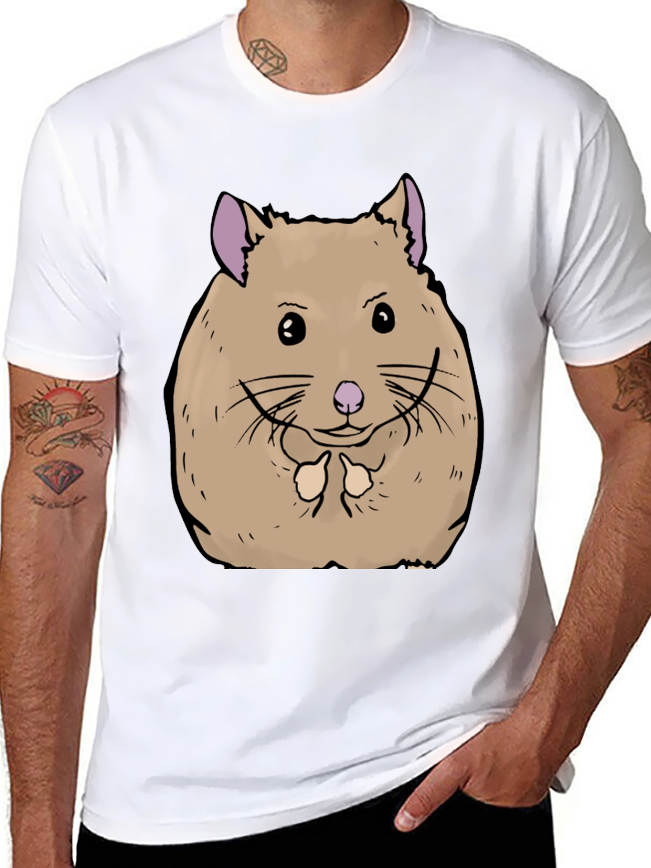 Hamster Graphic Tee - Soft Cotton Comfort