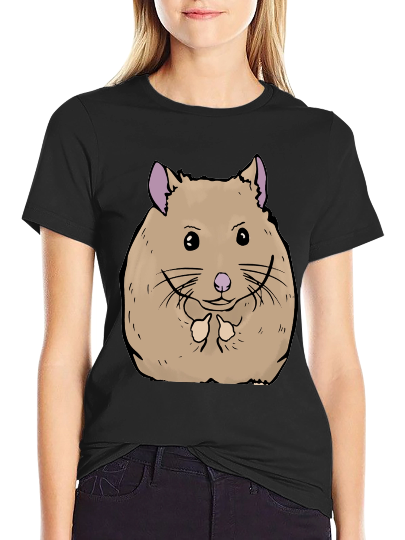Hamster Graphic Tee - Soft Cotton Comfort