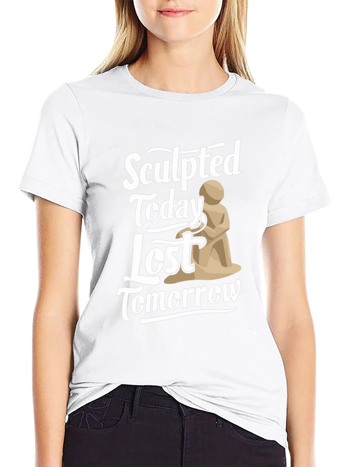 Sculpted Today Lost Tomorrow Black T-Shirt
