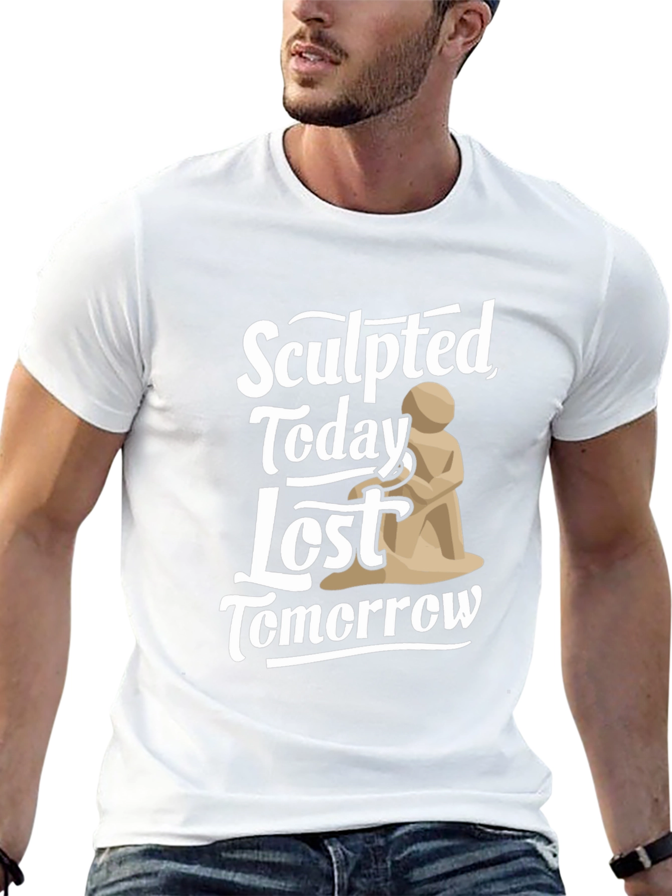 Sculpted Today Lost Tomorrow Black T-Shirt
