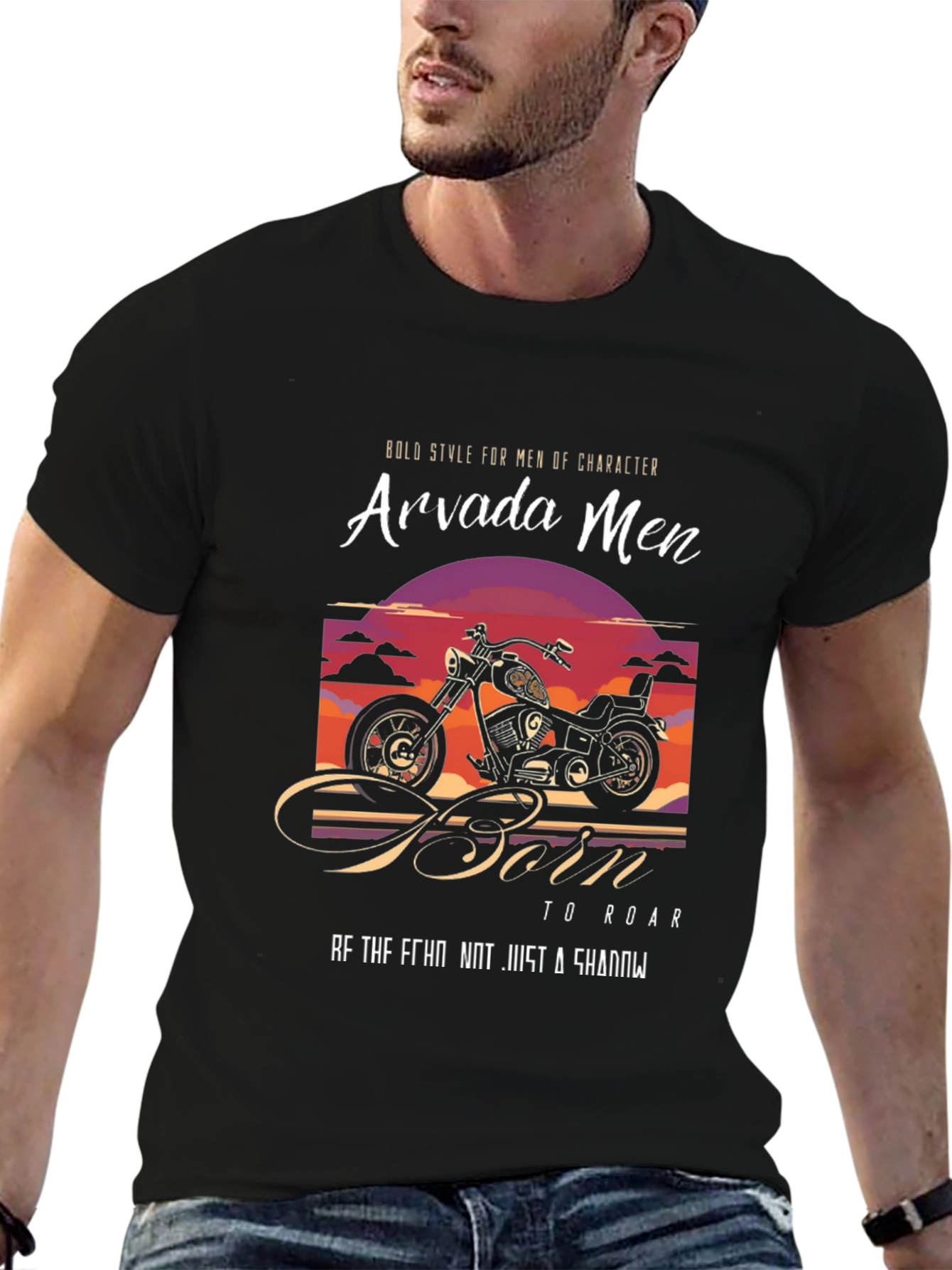 Arvada Mens Motorcycle Graphic T-Shirt