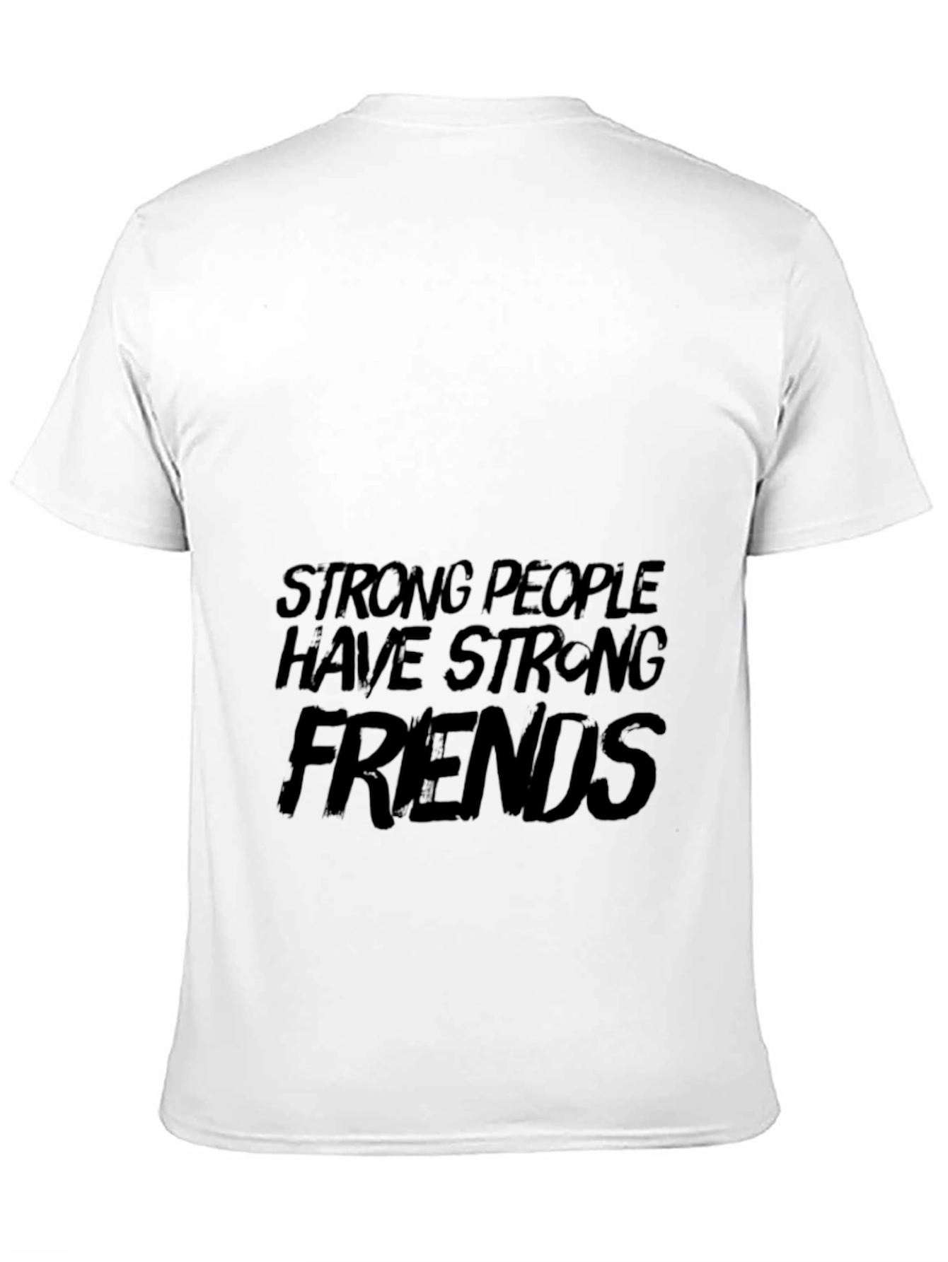 Strong People Friends Black Graphic Tee