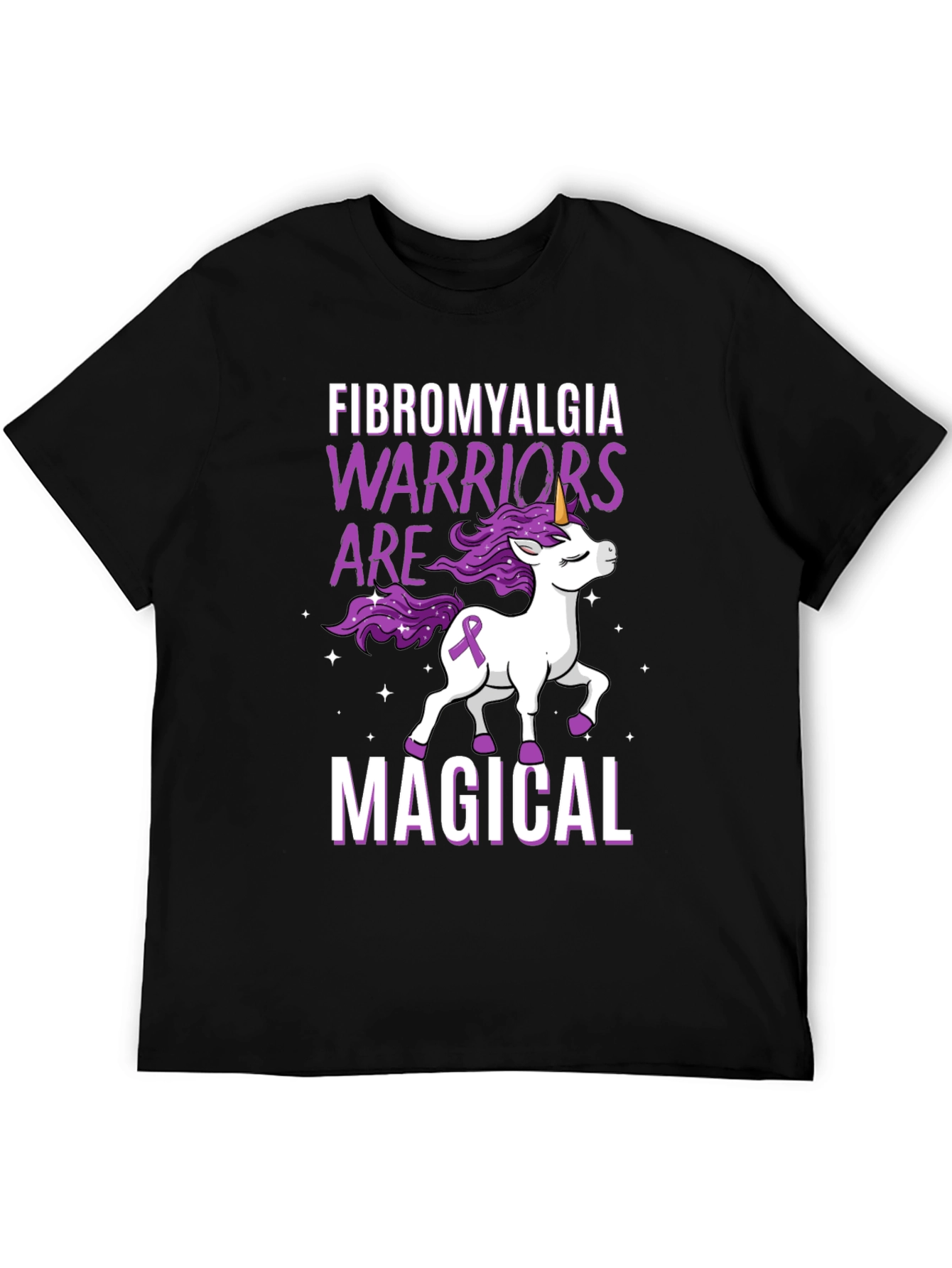 Fibromyalgia Warrior Unicorn Graphic Tee
