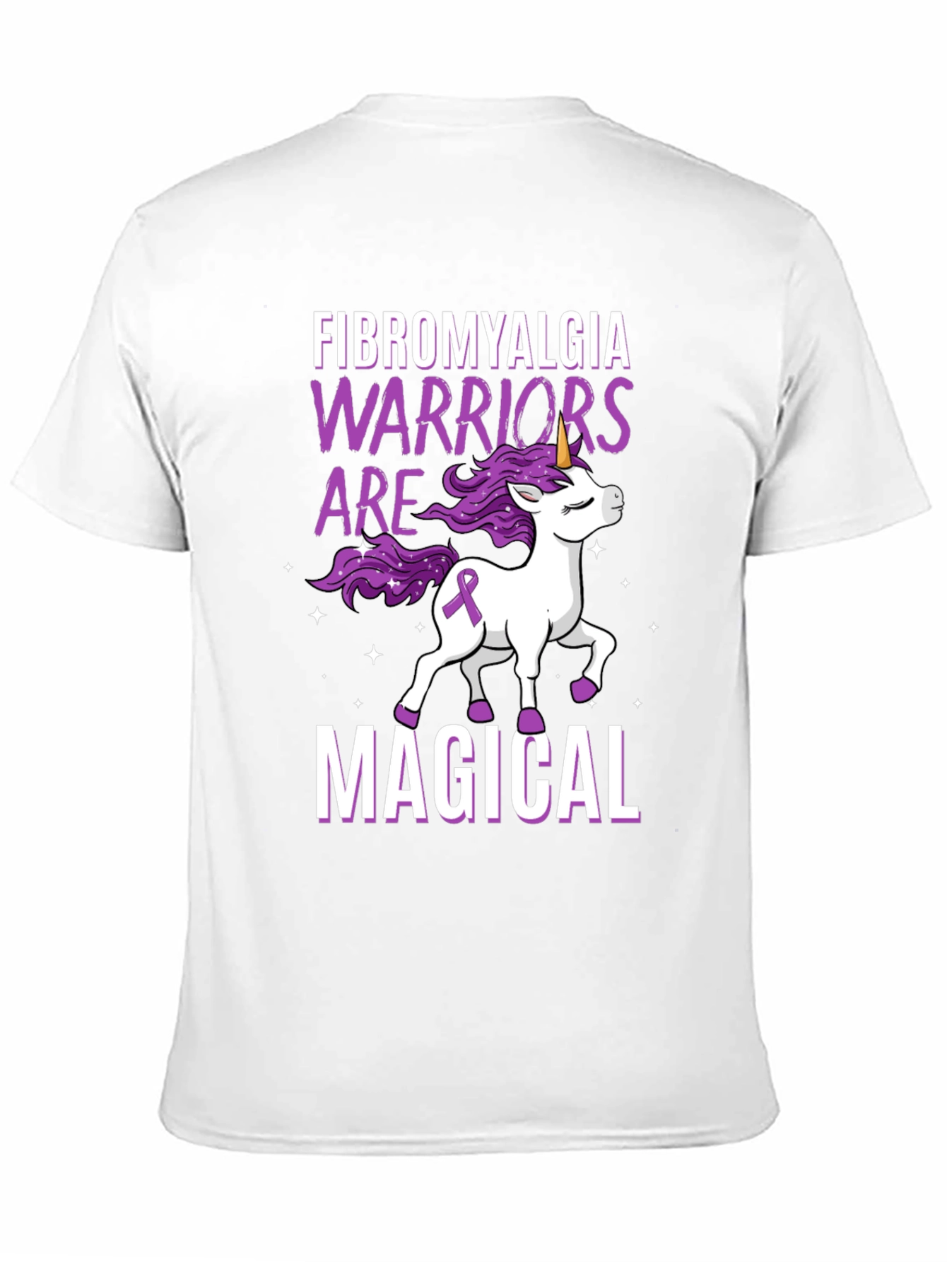 Fibromyalgia Warrior Unicorn Graphic Tee