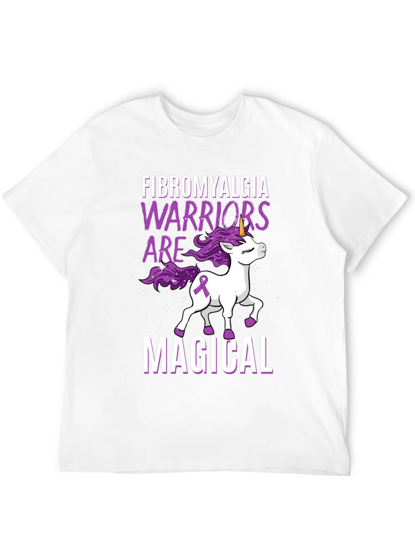 Fibromyalgia Warrior Unicorn Graphic Tee