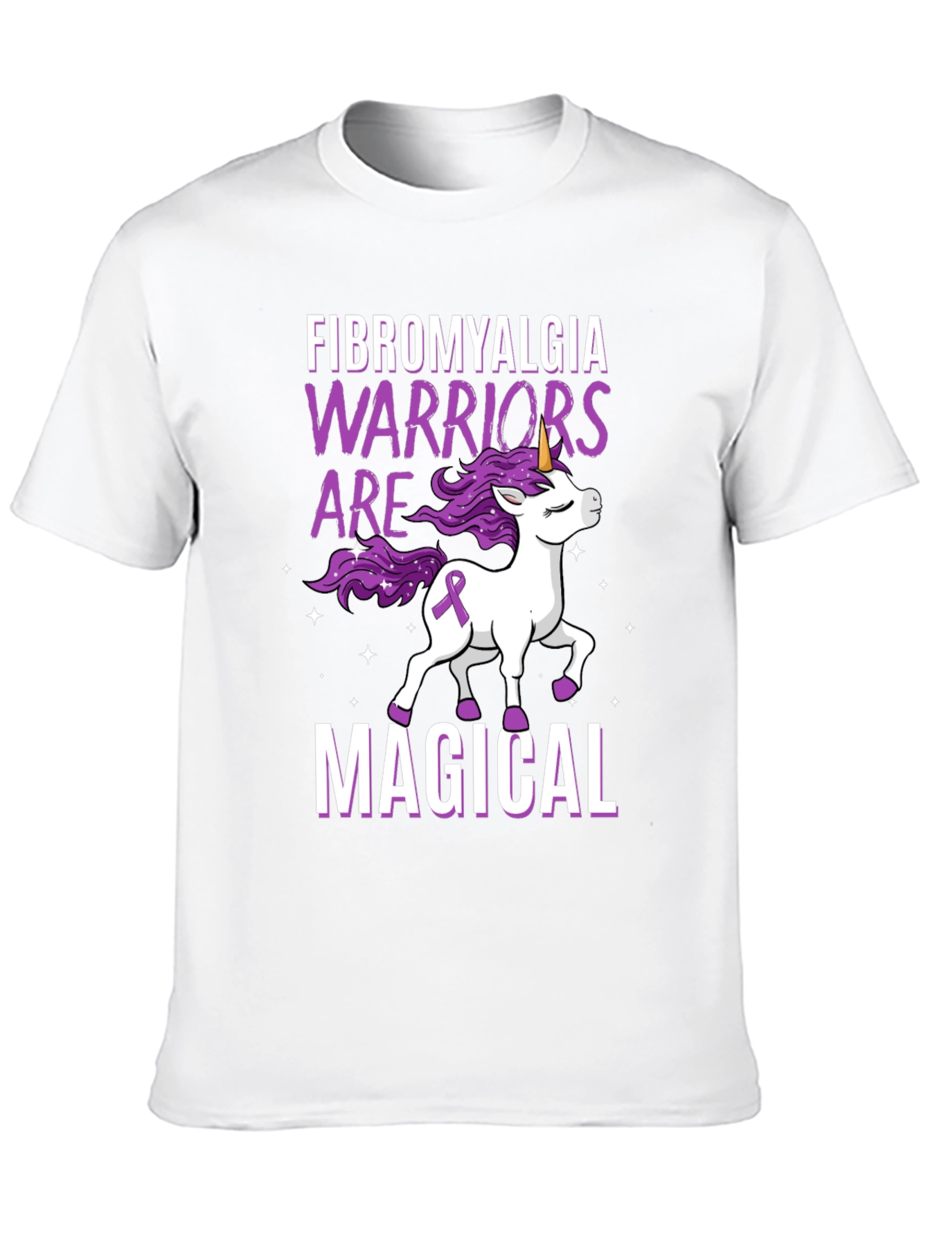 Fibromyalgia Warrior Unicorn Graphic Tee