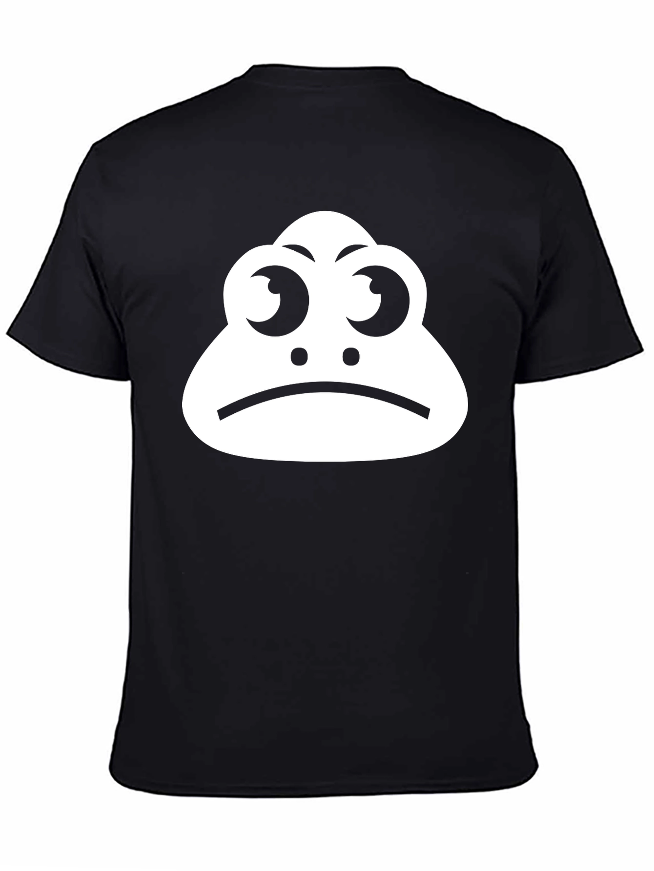 Sad Frog Graphic Tee - Trendy Black T-Shirt