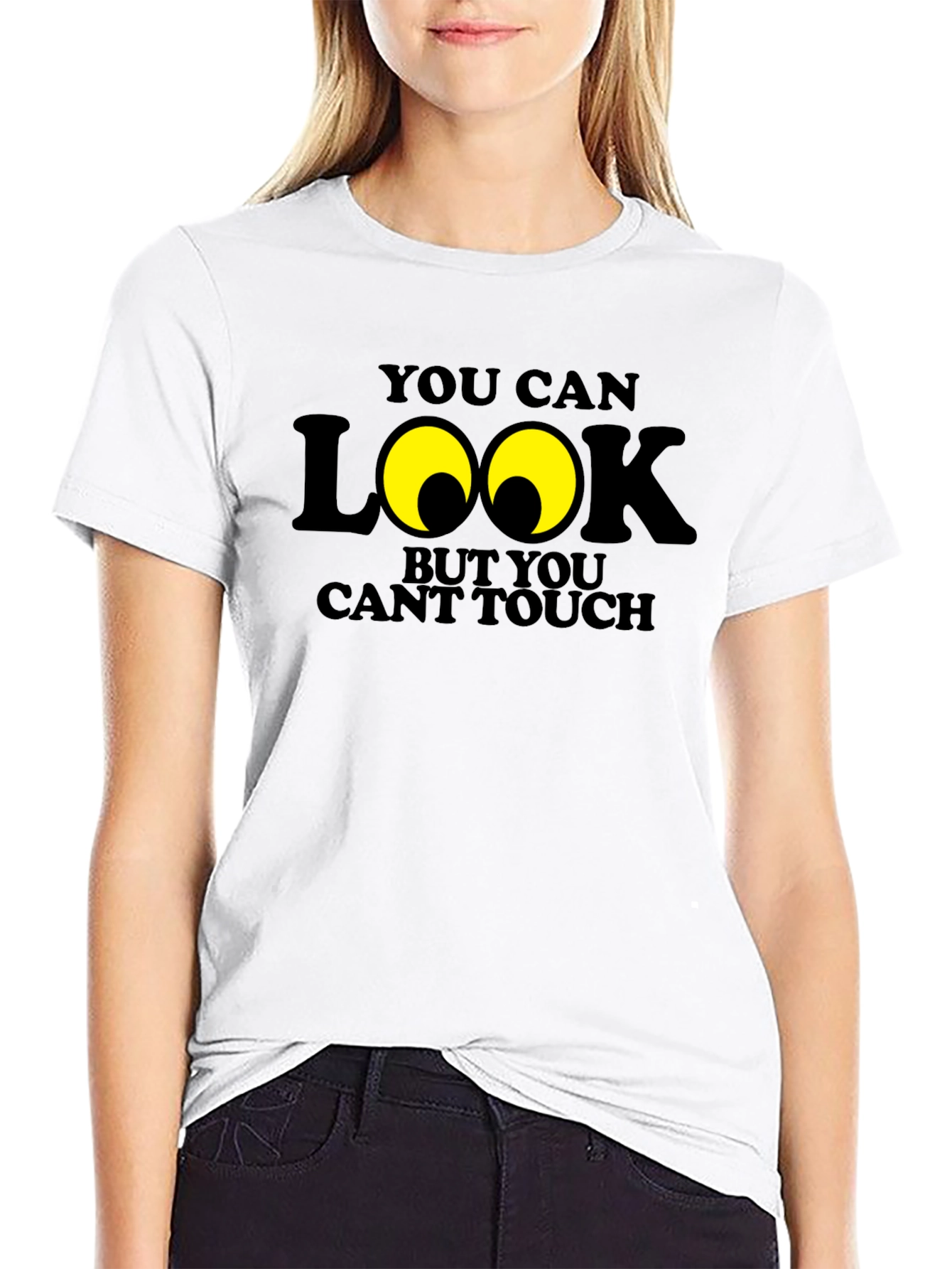 Funny You Can Look Graphic Novelty T-Shirt