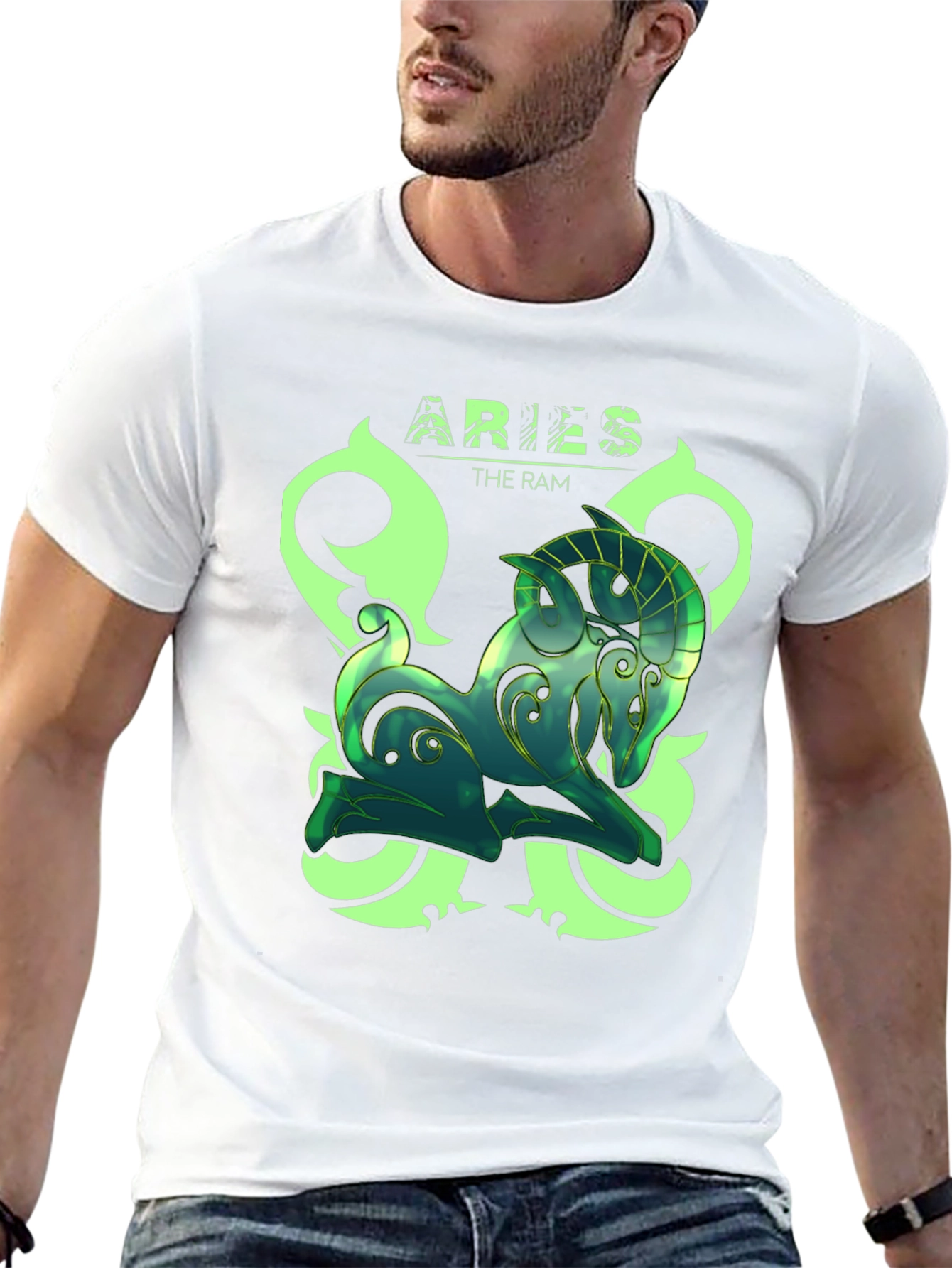 Aries The Ram Zodiac Graphic T-Shirt