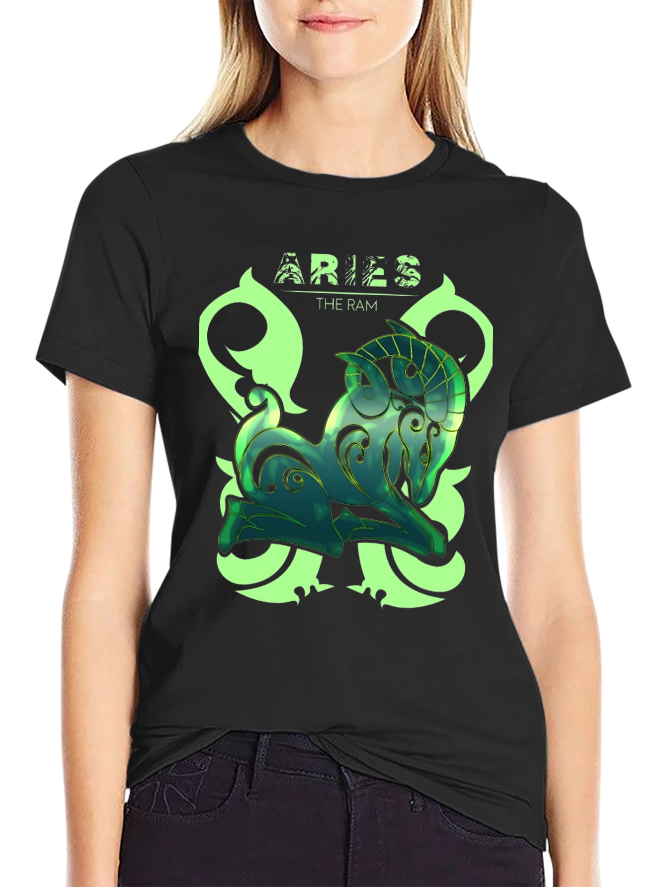 Aries The Ram Zodiac Graphic T-Shirt