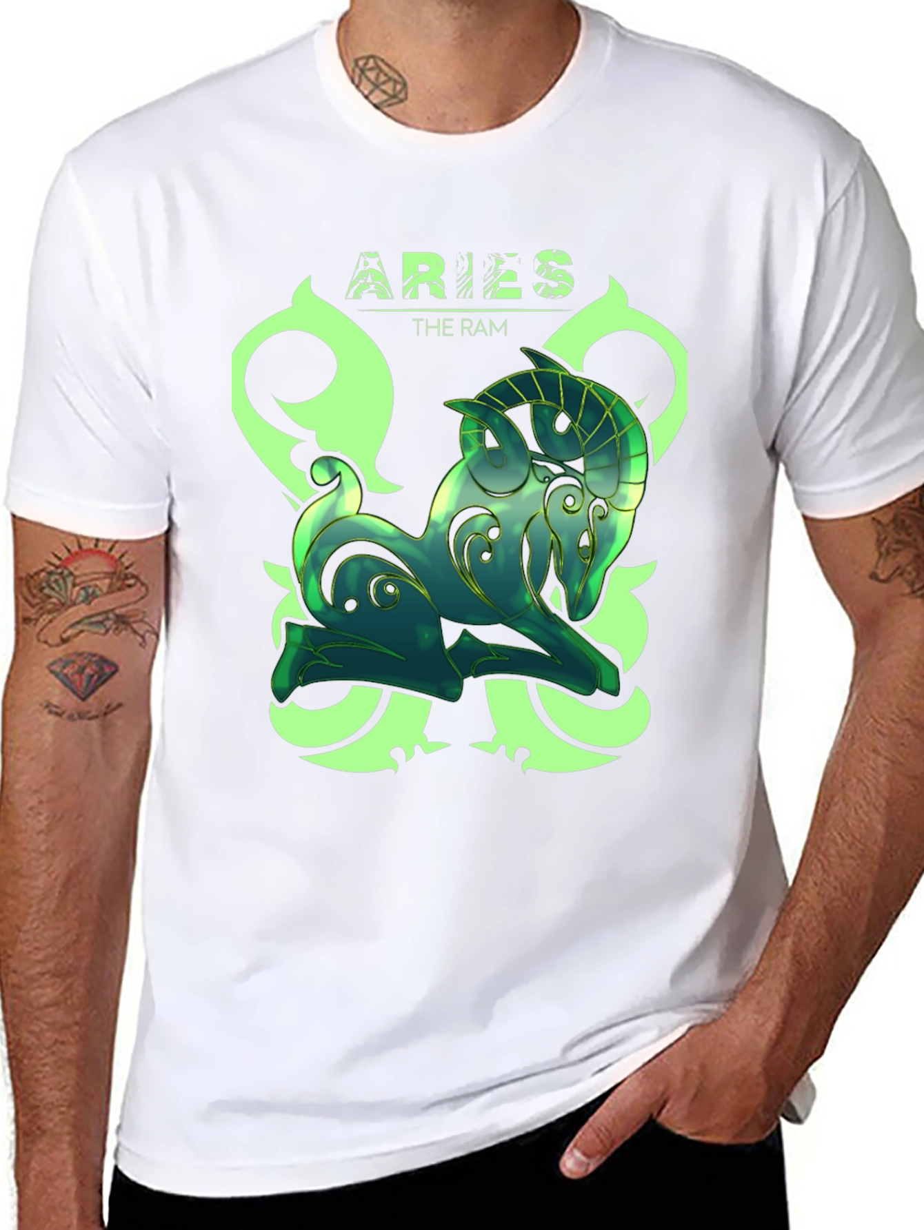 Aries The Ram Zodiac Graphic T-Shirt