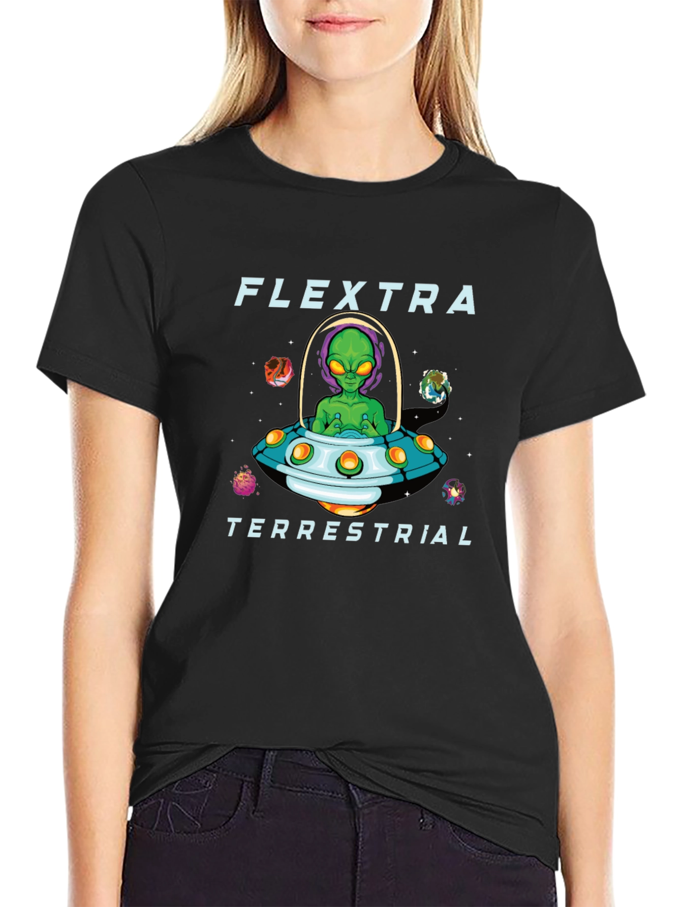 Flextra Terrestrial Alien Graphic T-Shirt