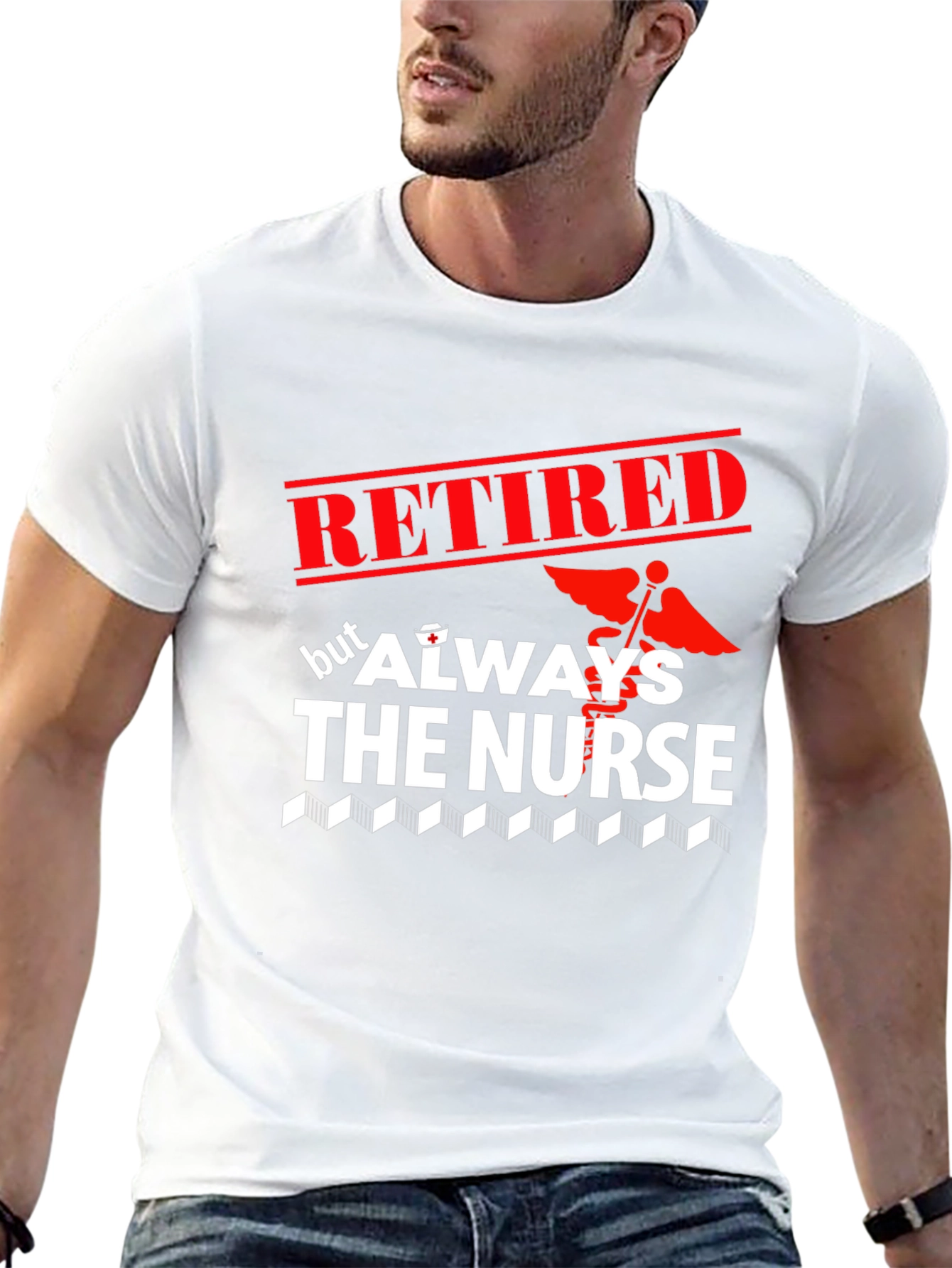 Retired But Always The Nurse Graphic T-Shirt