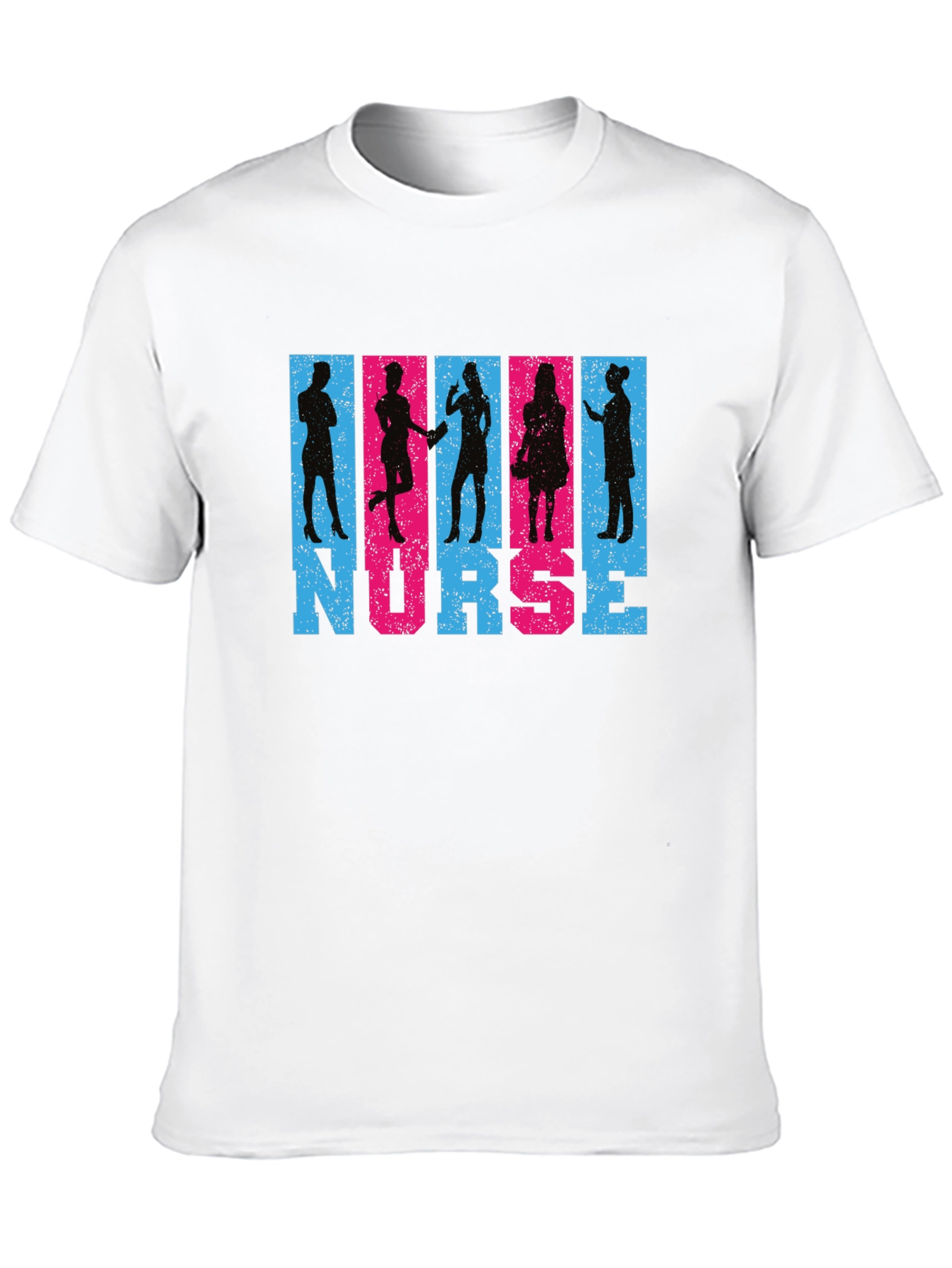 Nurse Silhouette Graphic T-Shirt