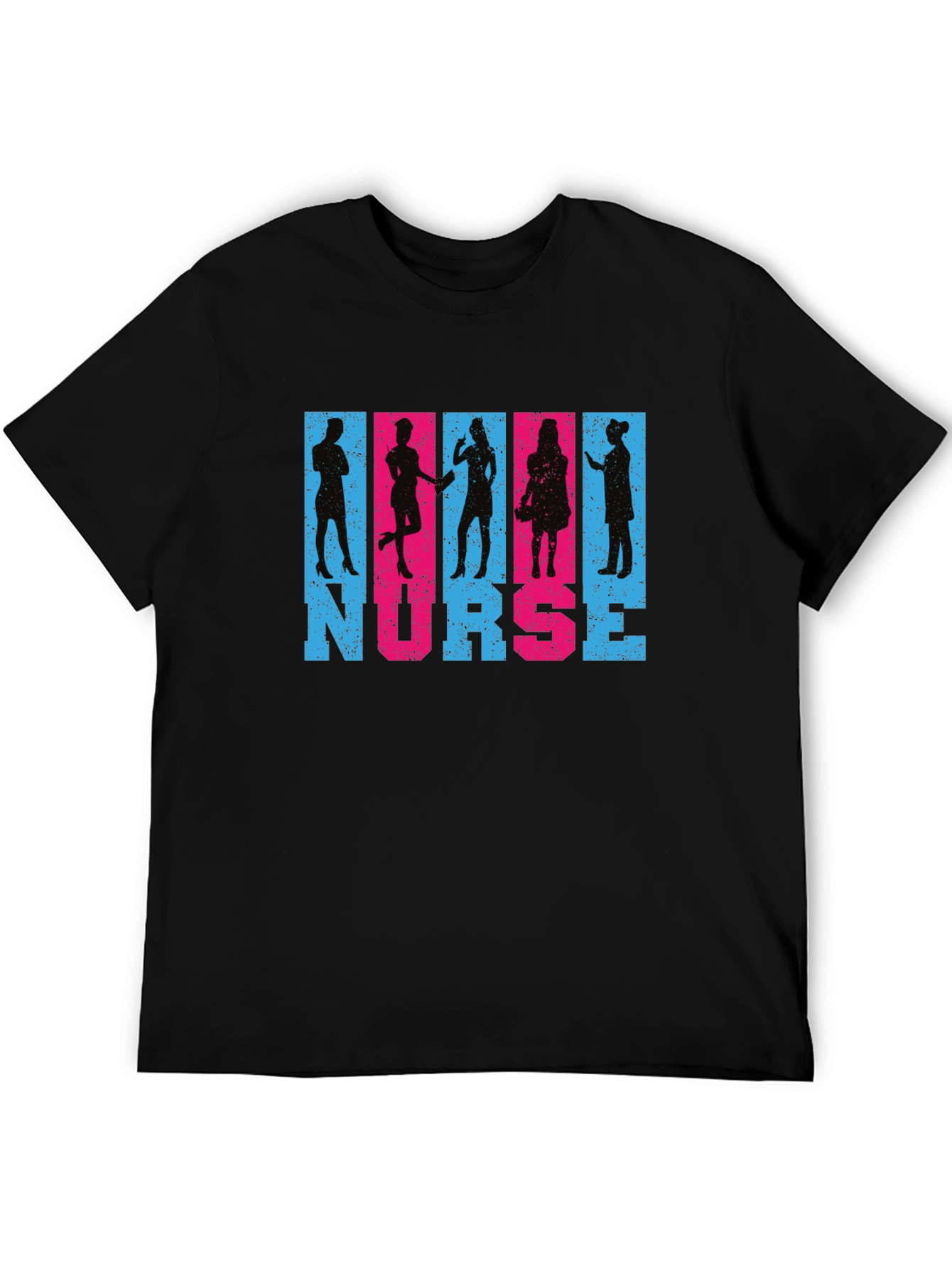 Nurse Silhouette Graphic T-Shirt