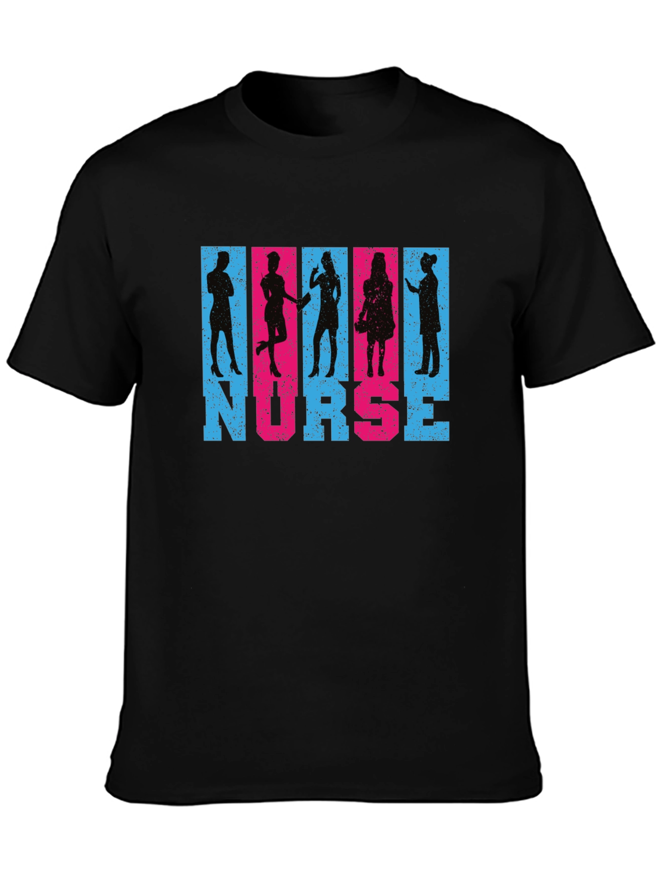 Nurse Silhouette Graphic T-Shirt