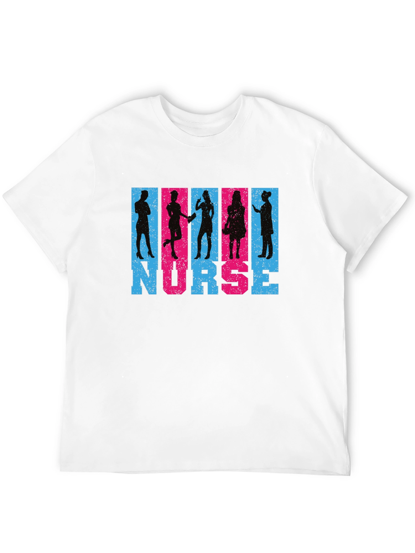 Nurse Silhouette Graphic T-Shirt