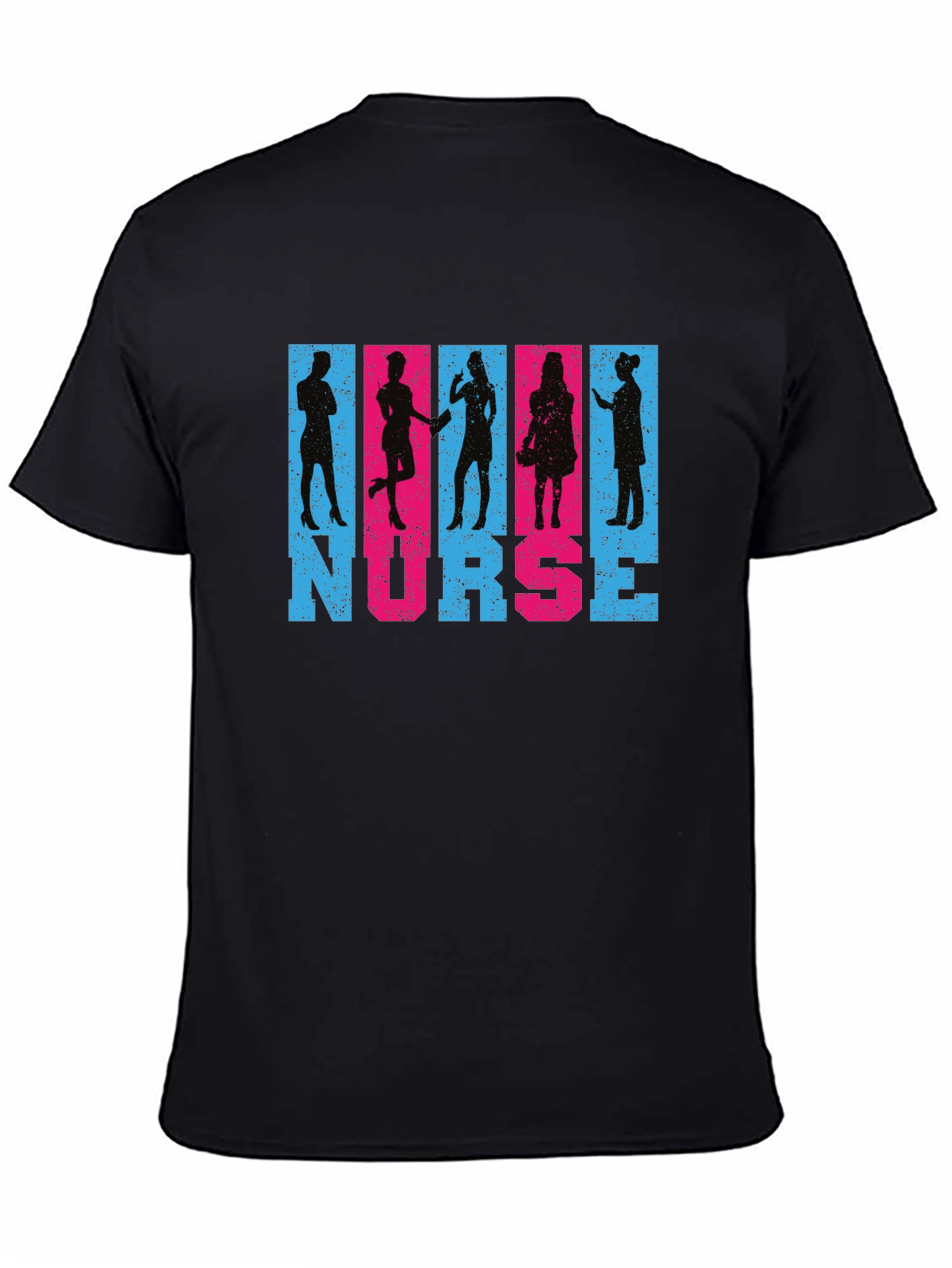 Nurse Silhouette Graphic T-Shirt